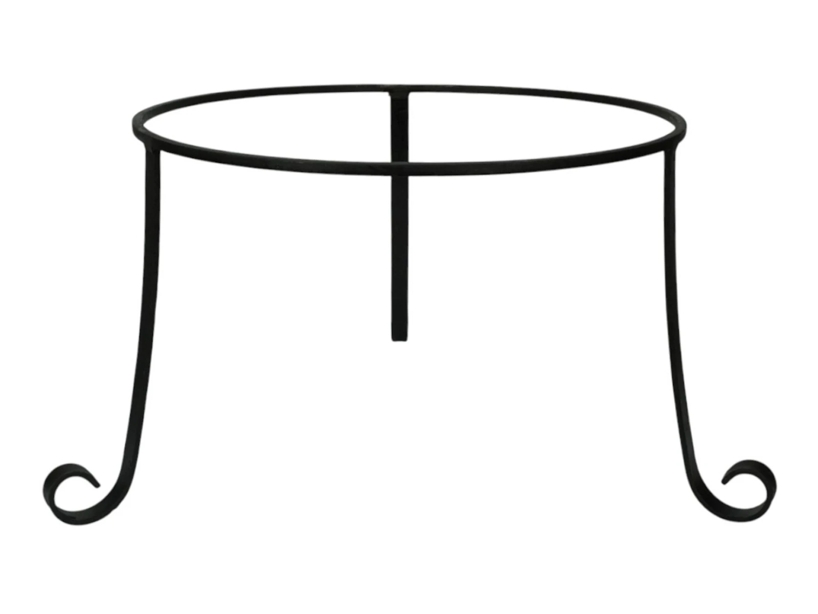 Feuerschale Embero Pure Metallständer, rund (Ø50×35 cm), schwarz – Freisteller Frontansicht