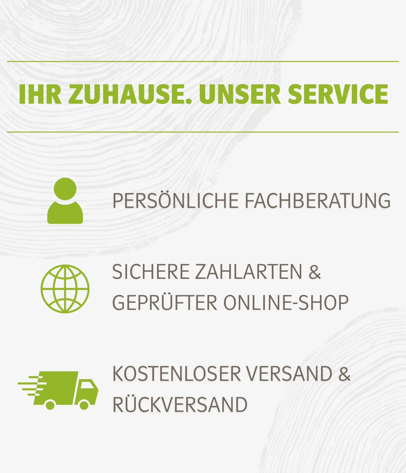 Woodkings Allgemein-Service-Banner mit Service-Icon (Werkzeuge) auf neutralem Hintergrund, schlichtes, professionelles Design