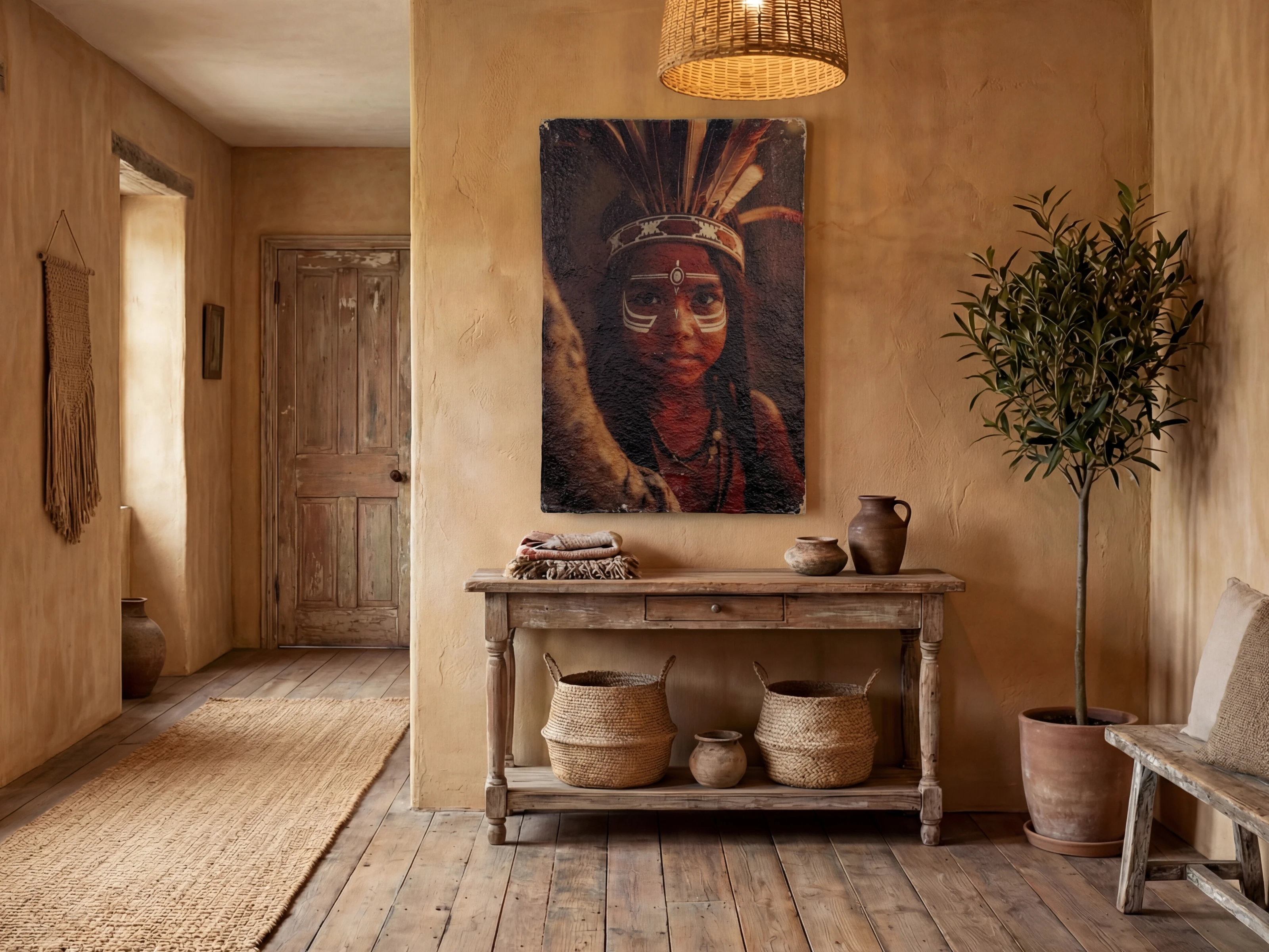 Wandbild Papiermache 60x90 - Roots of Tradition