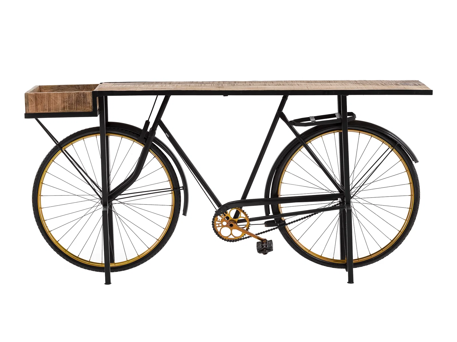 Mehrere Konsolentische aus Holz in schlichtem, modernem Design – dekoratives Flur-/Wohnzimmer-Ambiente, warme Holz- und Naturtöne.