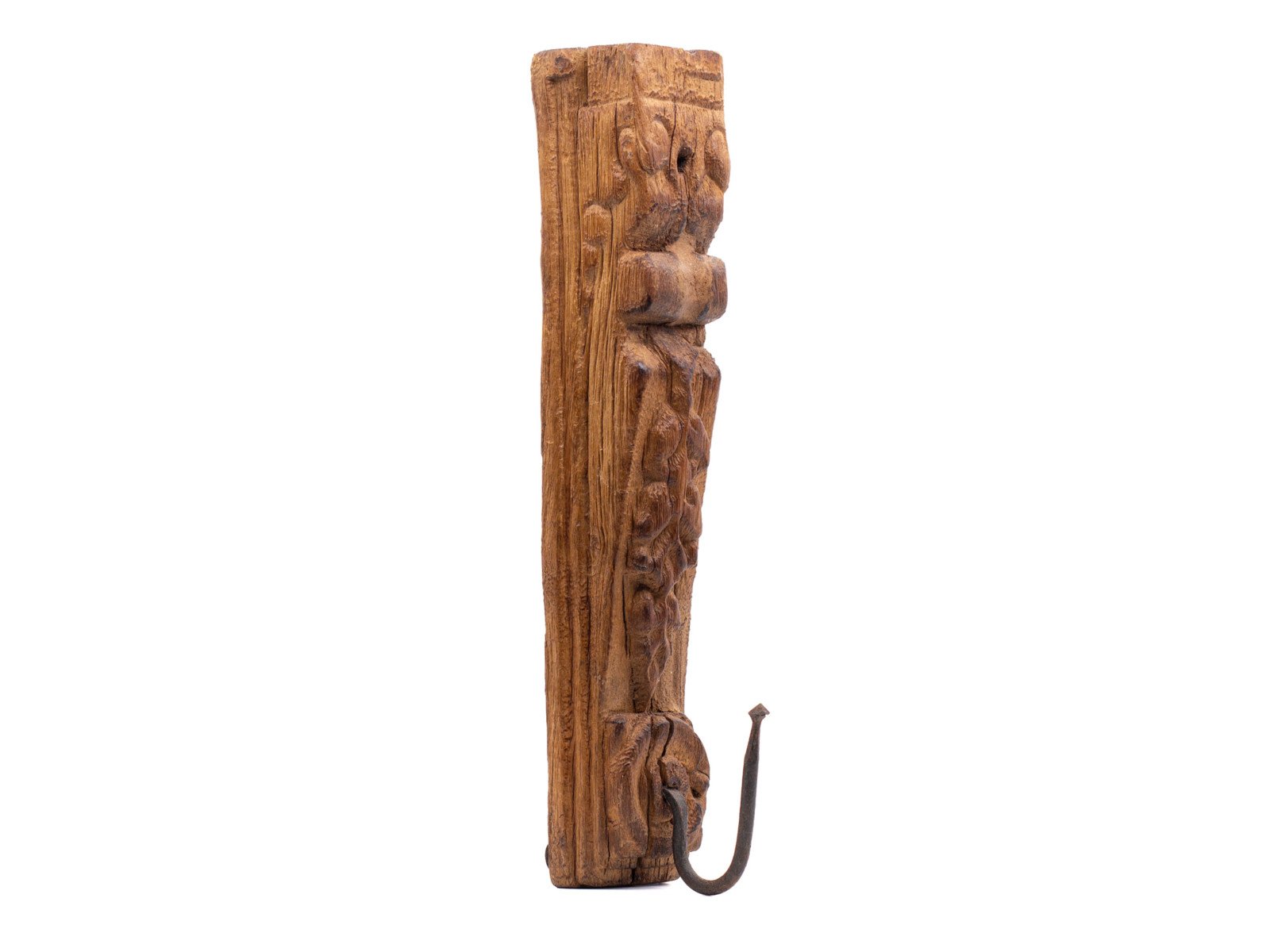 Wandhaken aus Holz Wandhaken aus Holz Holz - recyceltes Altholz 8x28x8 Schrägansicht