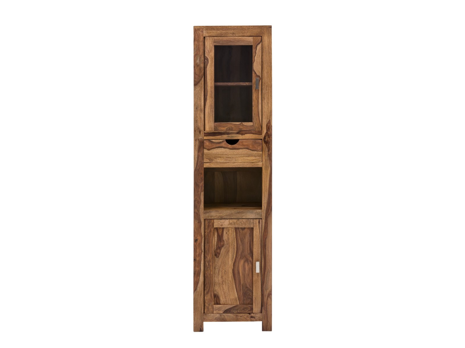 Bad Hochschrank Lagos Holz - Palisander 45x185x35 Frontansicht