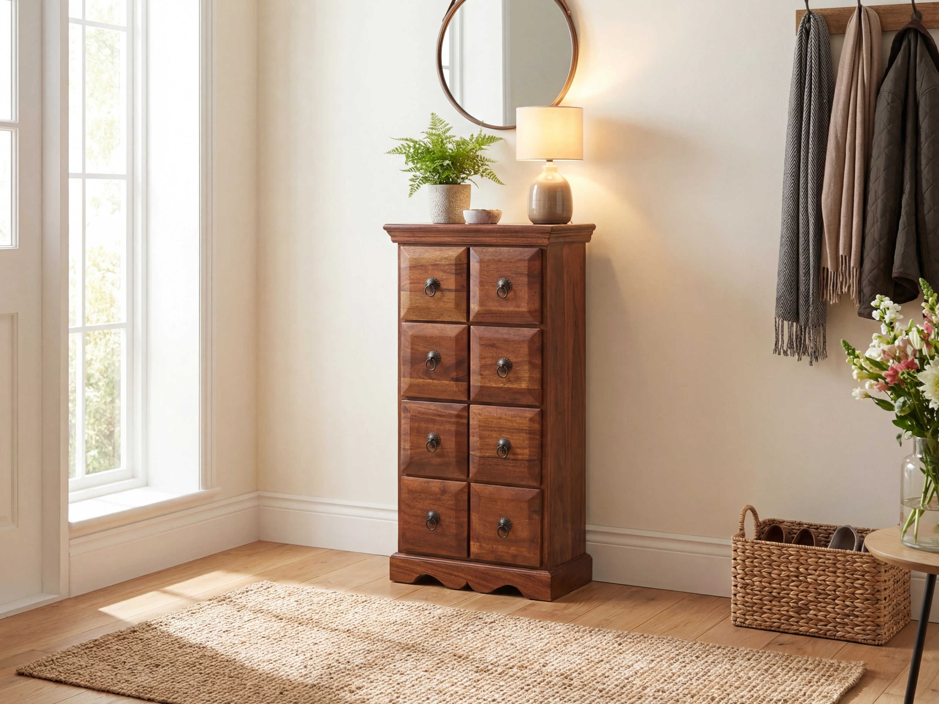 Kommode Merlow Akazie 8 Schub