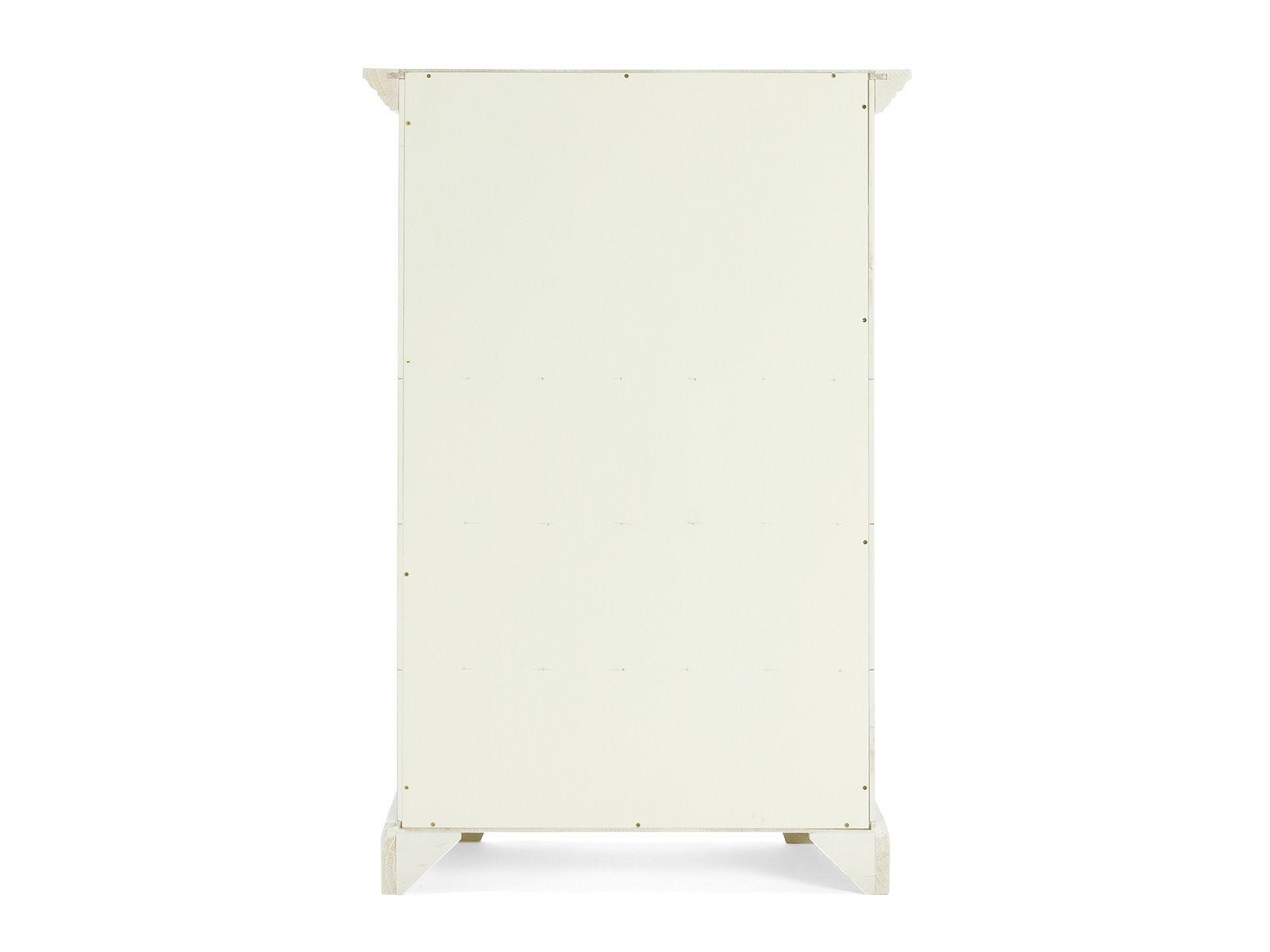 Freisteller Frontansicht der Kommode ’Catana’ in Weiß, lackierte Pinie/MDF, 75×115×44 cm, 2 Türen, 1 Schublade