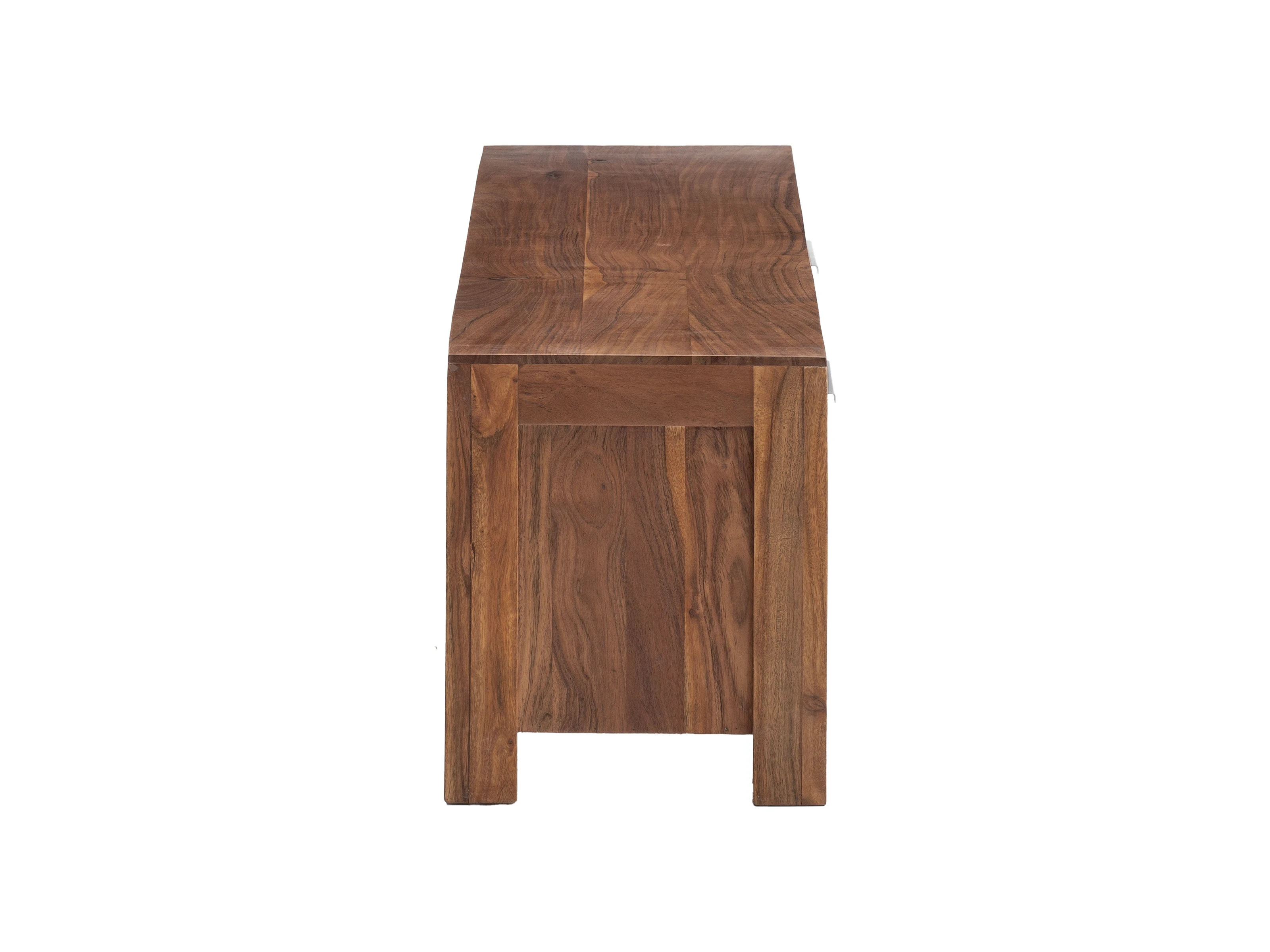 TV-Bank Osbon Akazie - Metallgriffe Silber