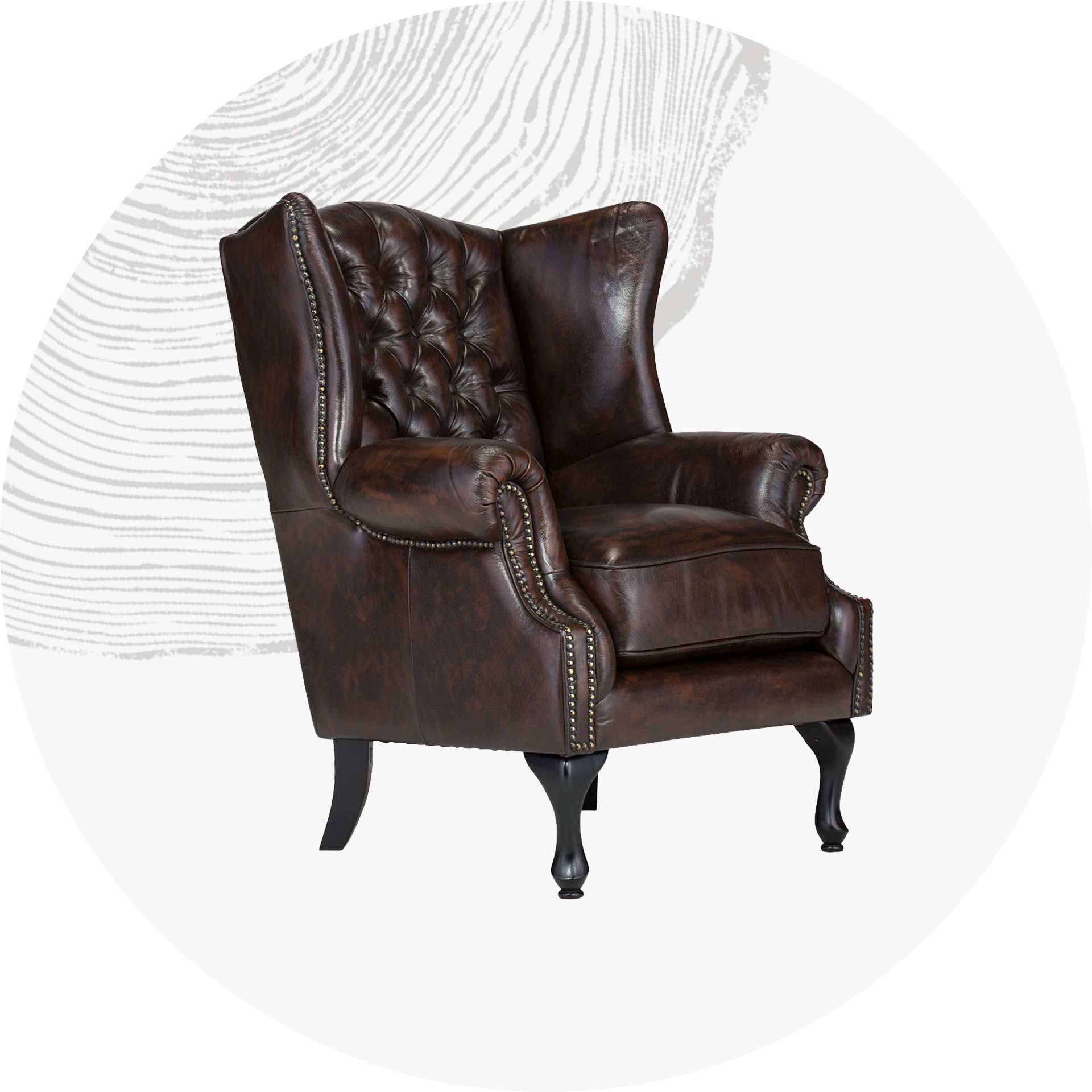 Moderner gepolsterter Sessel MV-KAT in cremebeige mit sichtbaren Holzfüßen, skandinavischer Stil, gemütlich für Wohn- oder Leseecke