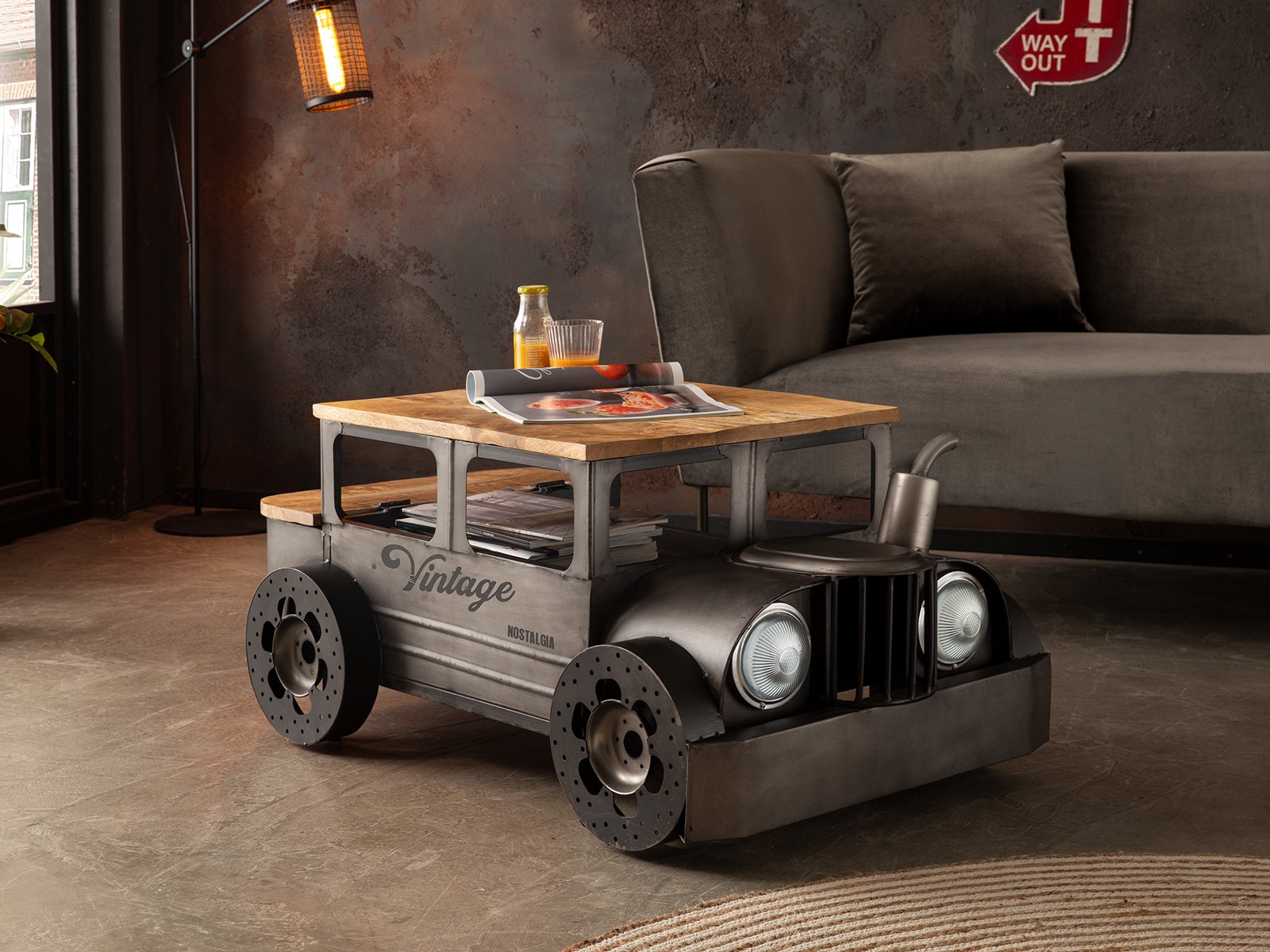 Couchtisch Car II | rustikales Design