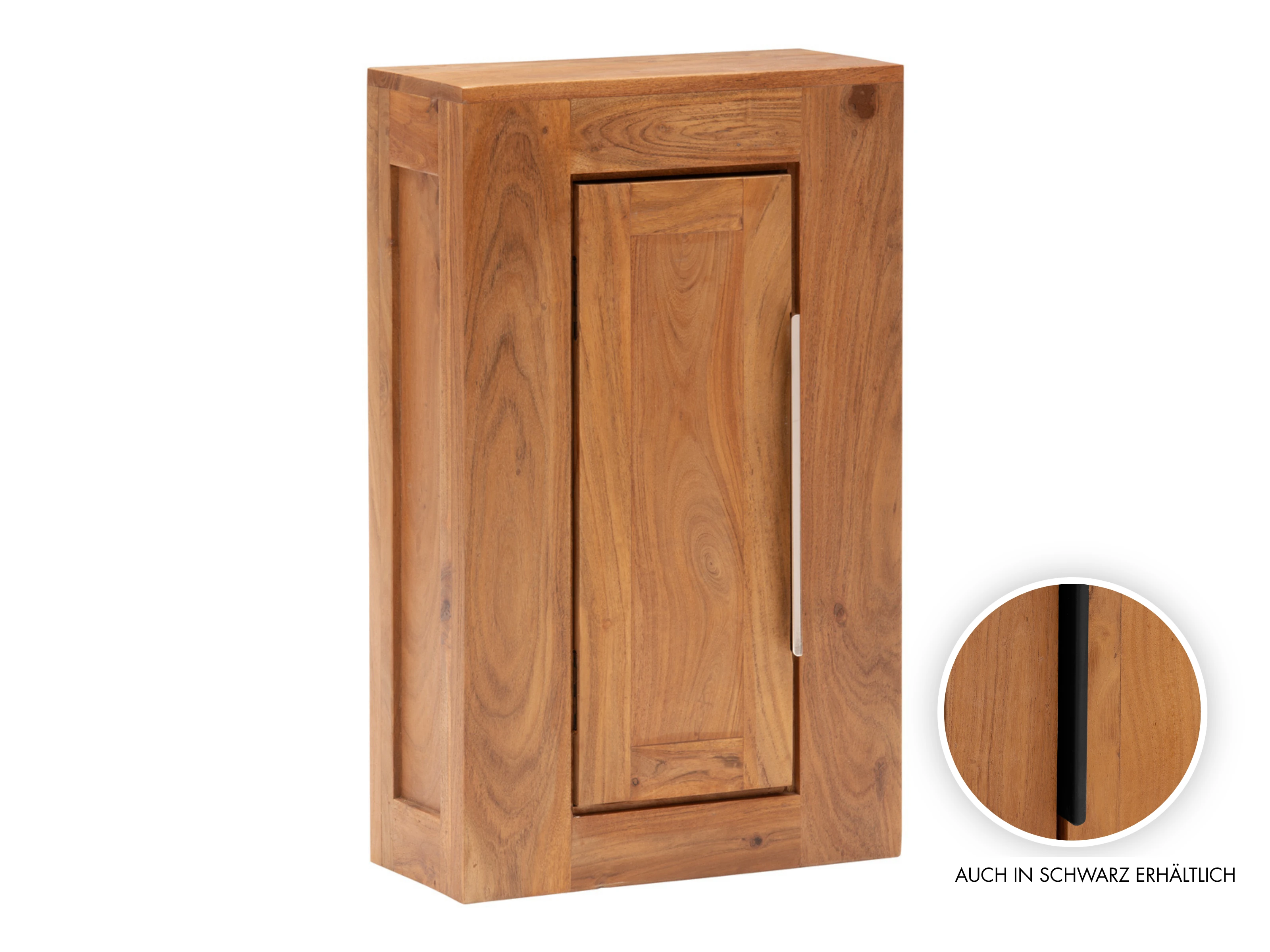 Hängeschrank Osbon Akazie - Metallgriffe Silber