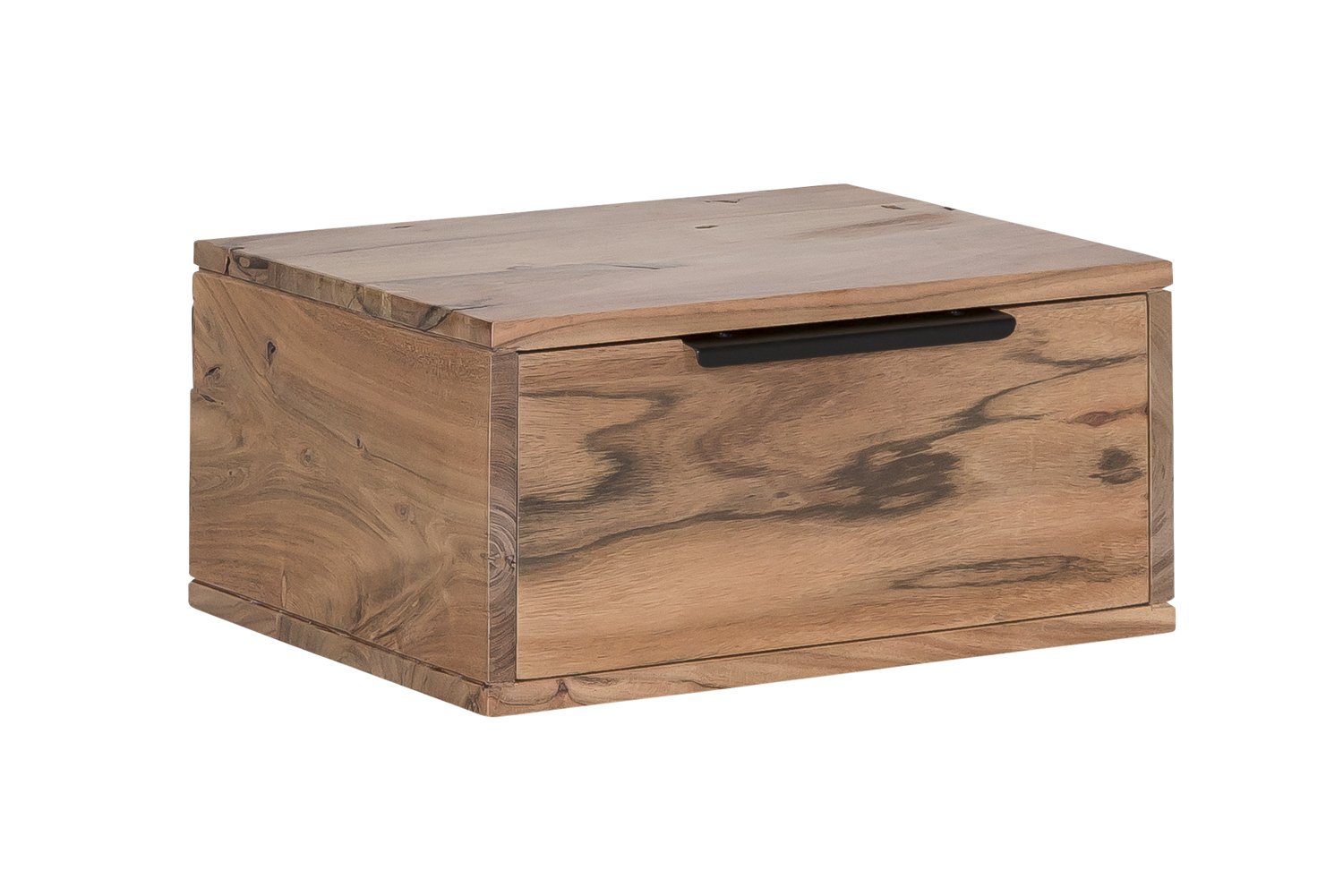 Wandregal Auckland 1Schub Akazie Wandregal Auckland 1Schub Akazie Holz - Akazie 40x20x30