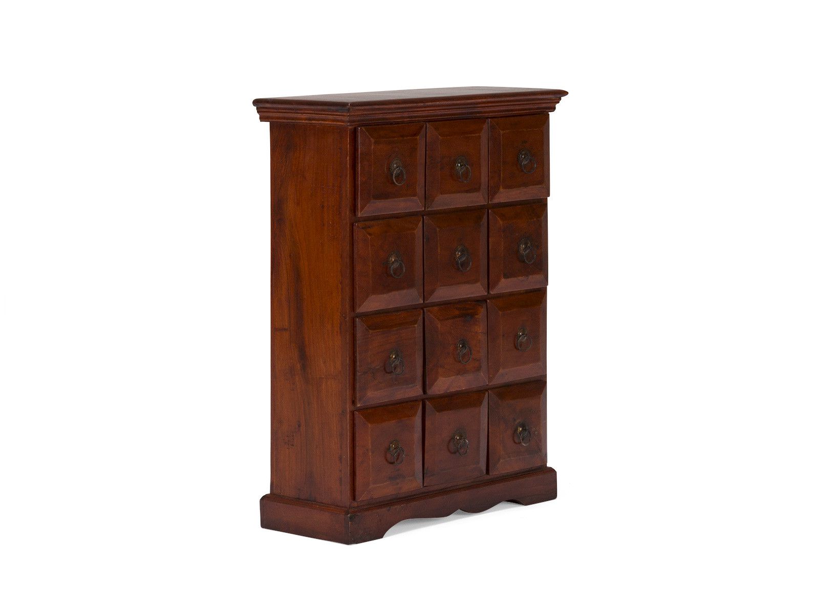 Apothekerschrank Texas braun Apothekerschrank Texas braun Holz - Akazie 58x82x25 Schrägansicht