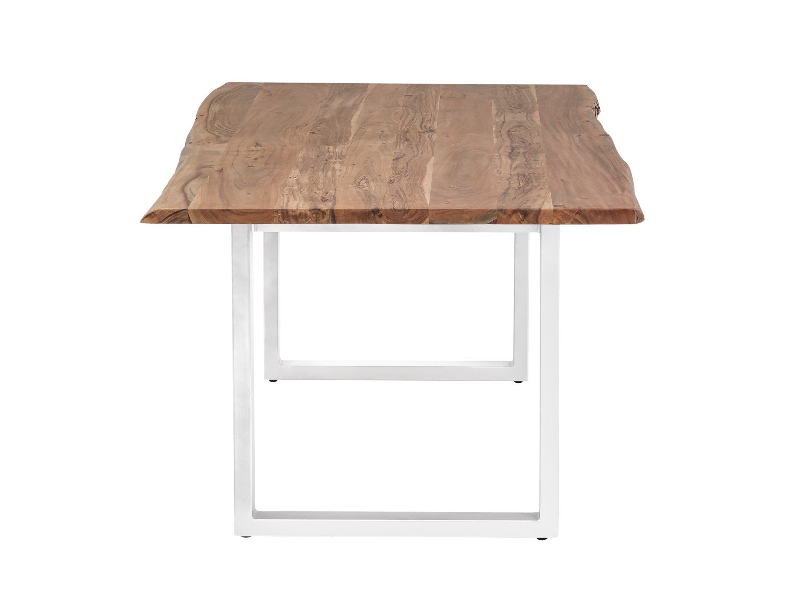 Esstisch Bullwer Akazie weiss 230x100 cm Holz - Akazie 230x75x100 Seitenansicht