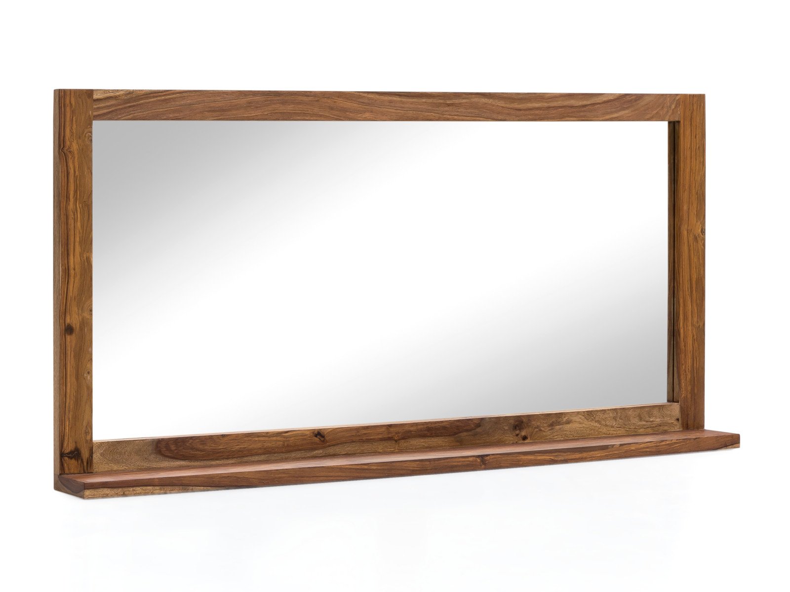 Bad Spiegel Leeston 130x65 Bad Spiegel Leeston 130x65 Holz - Palisander 130x65x13 Schrägansicht