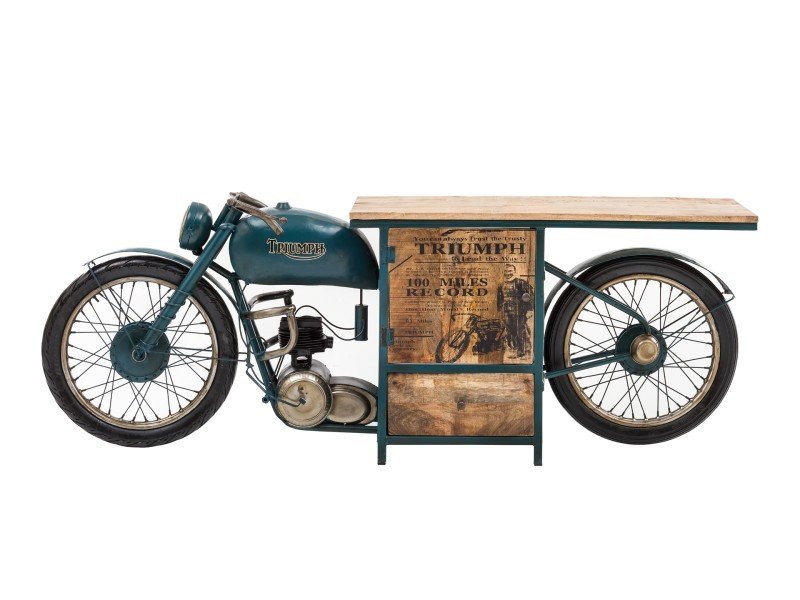 Moderner Waschtisch "Triumph" aus Holz mit Aufsatzbecken in warmem, minimalistischem Badezimmer-Ambiente