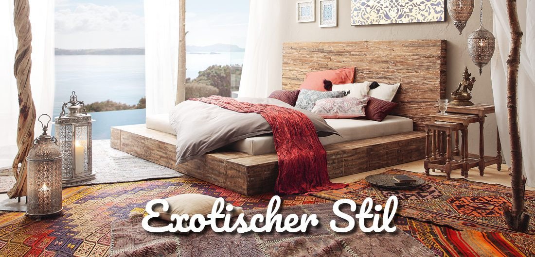 Exotische Möbel: Wohnen wie in fernen Ländern