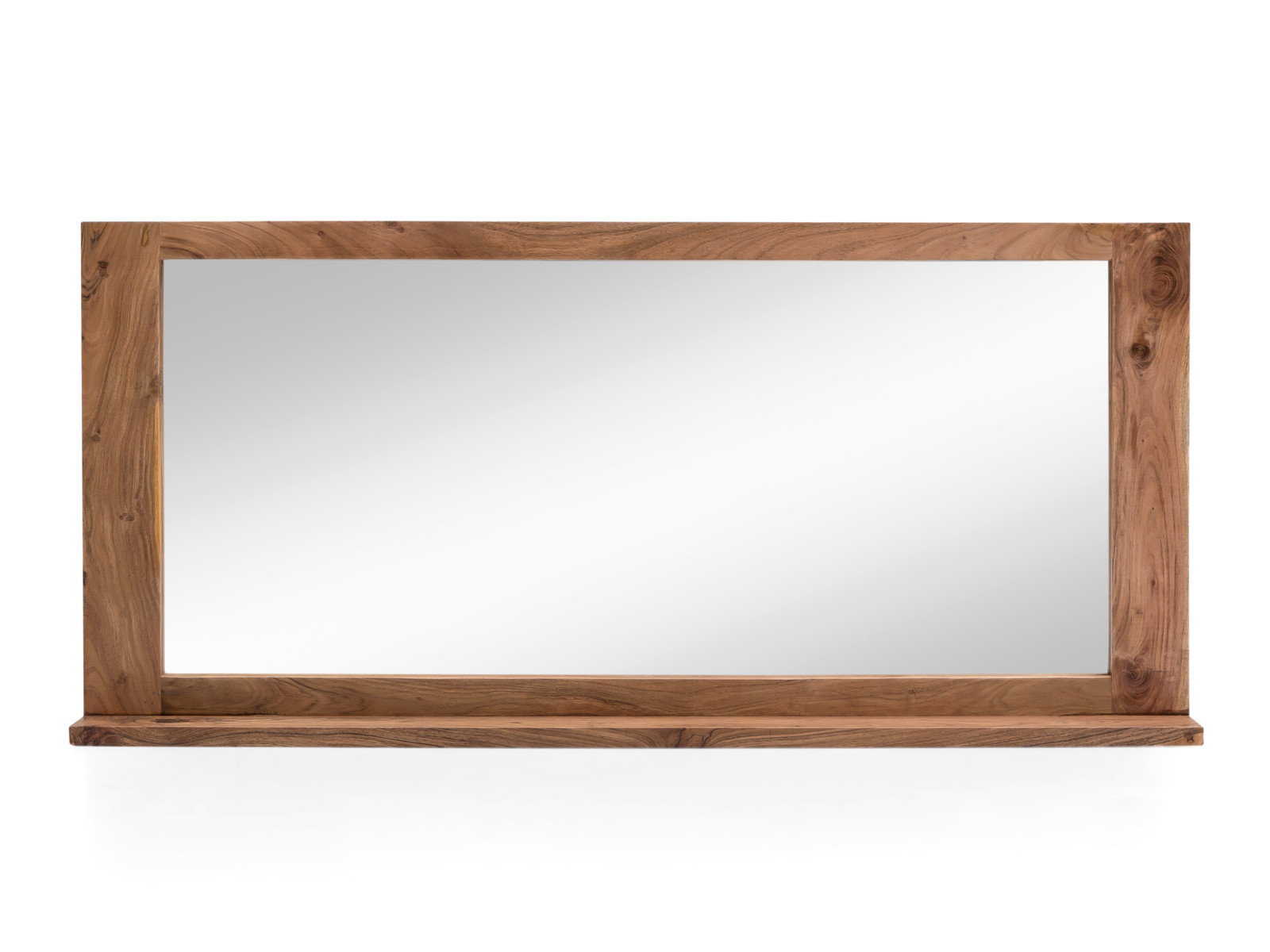 Badmöbel Set Osbon Akazie 2teilig - Metallgriffe Silber