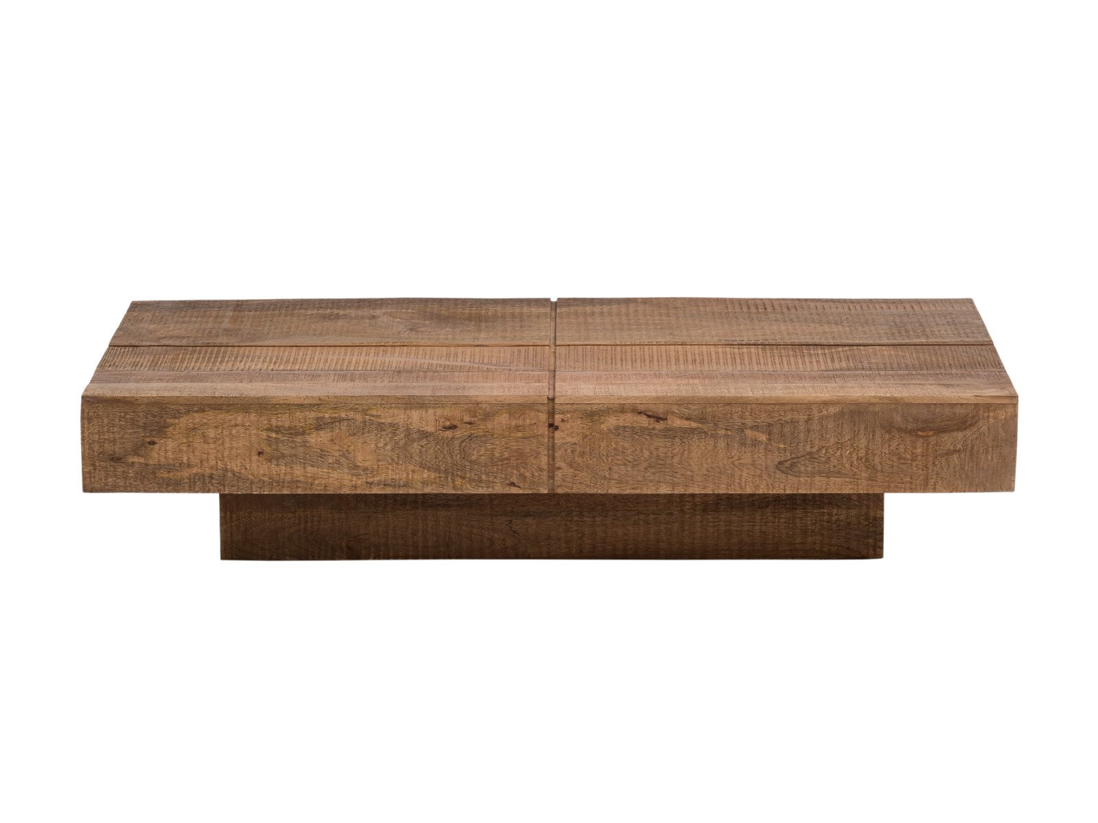 Couchtisch Amberley Mango 140x70 cm Holz - Mango 140x30x70 Frontansicht