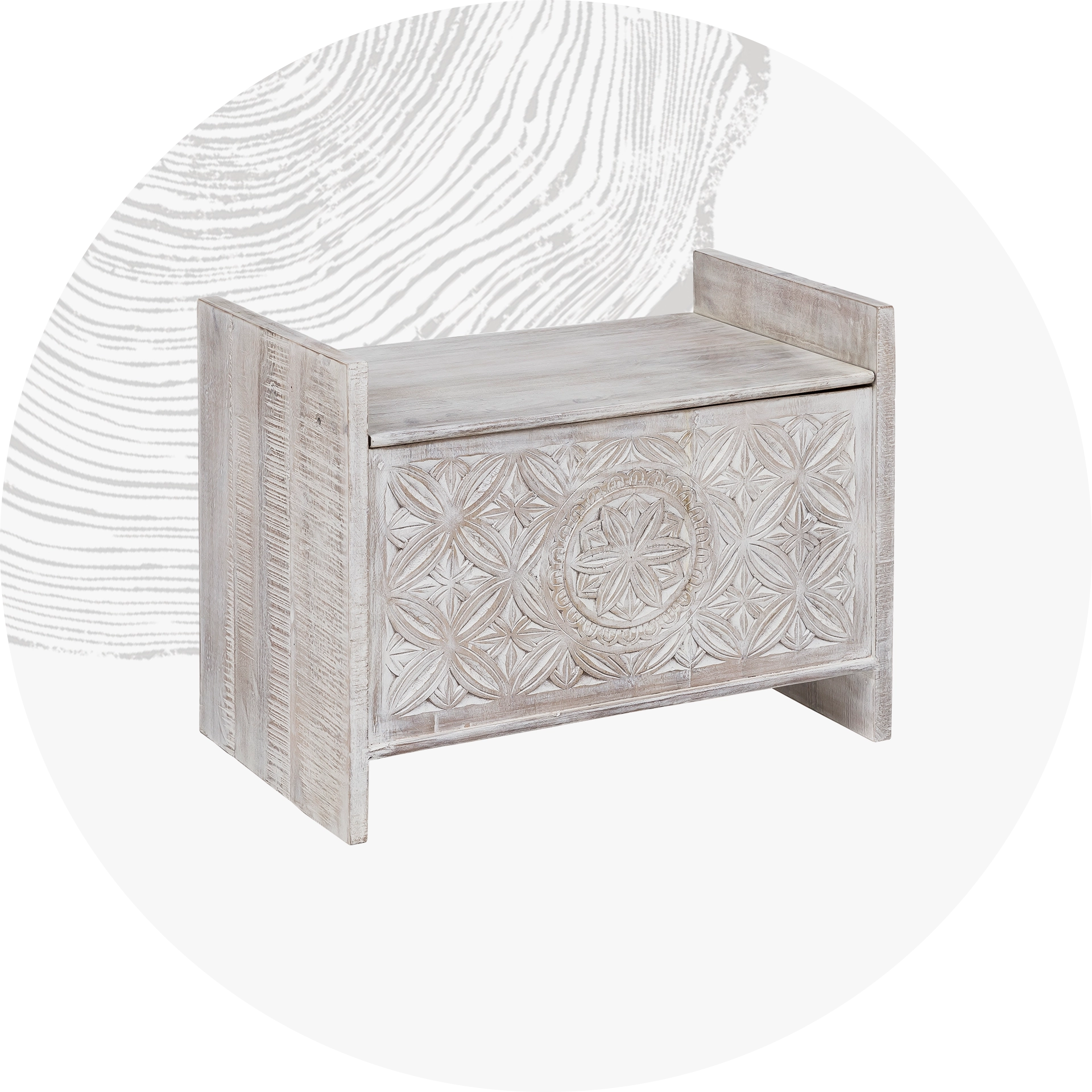 Massive Holz-Gartenbank mit Längsleisten und Rückenlehne, warmes Naturholz, moderne Outdoor-Sitzbank für Terrasse und Garten