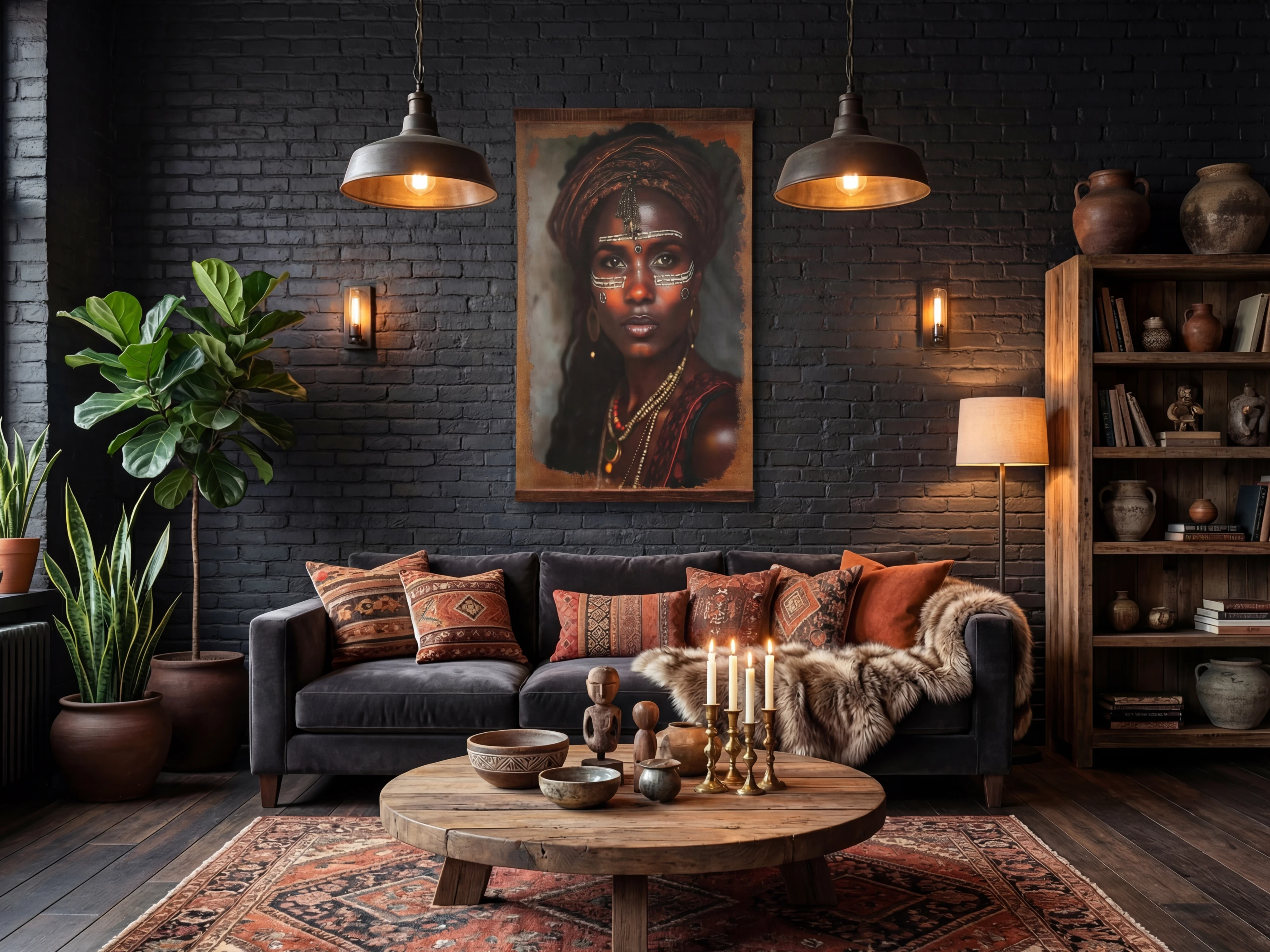 Wandbild Ethno - Earth Goddess