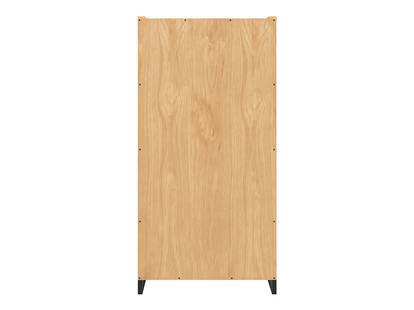 Freisteller Rückansicht des Bücherregals „Sydney“ in Wildeiche (geölte Oberfläche), B 90 × H 180 × T 35 cm