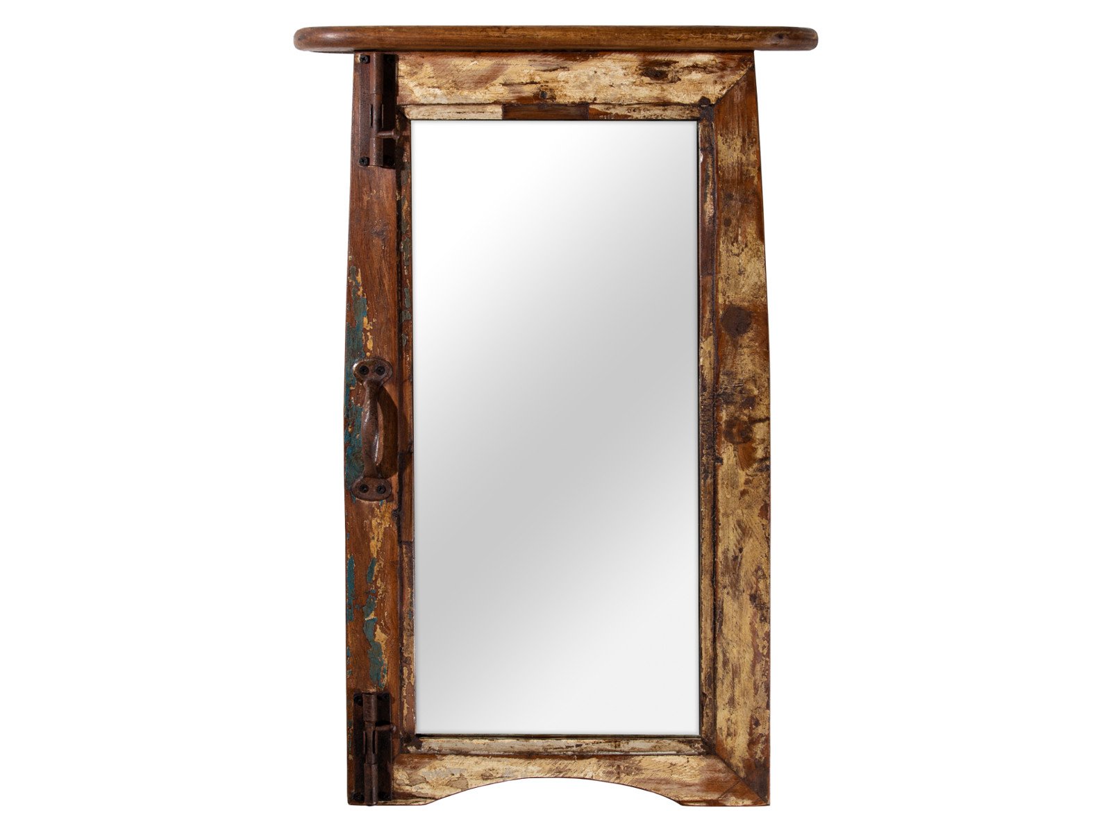 Spiegel Fenster Altholz Spiegel Fenster Altholz Holz - recyceltes Altholz 45x68x8 Frontansicht