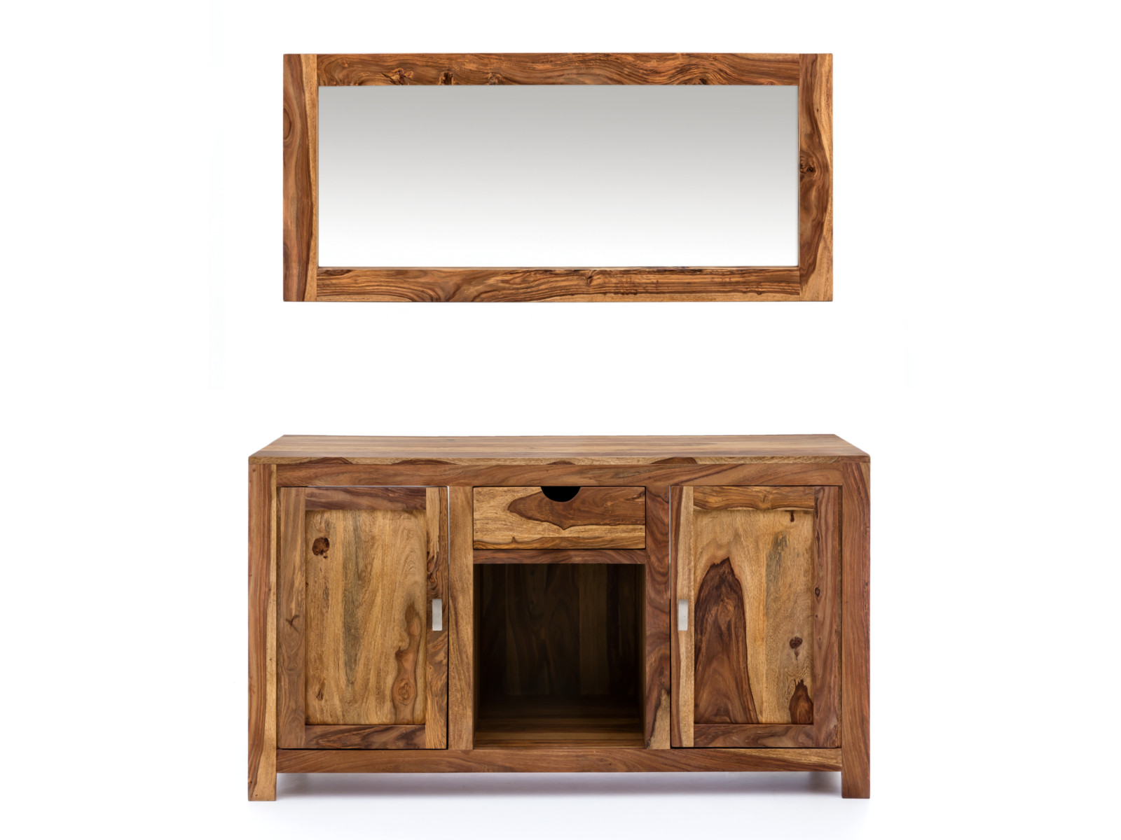 Badmöbel Set Laros Akazie – Waschtisch 130 cm