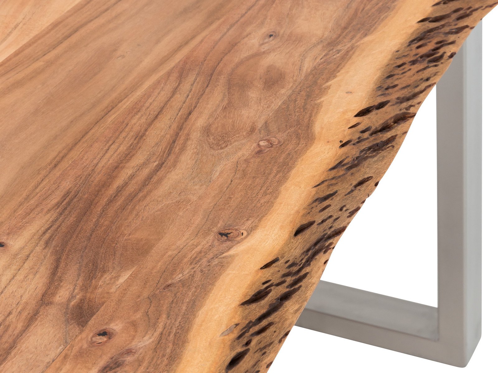 Esstisch Bullwer Akazie silberfarben 230x100 cm Holz - Akazie 230x75x100 Detailbild Ambiente