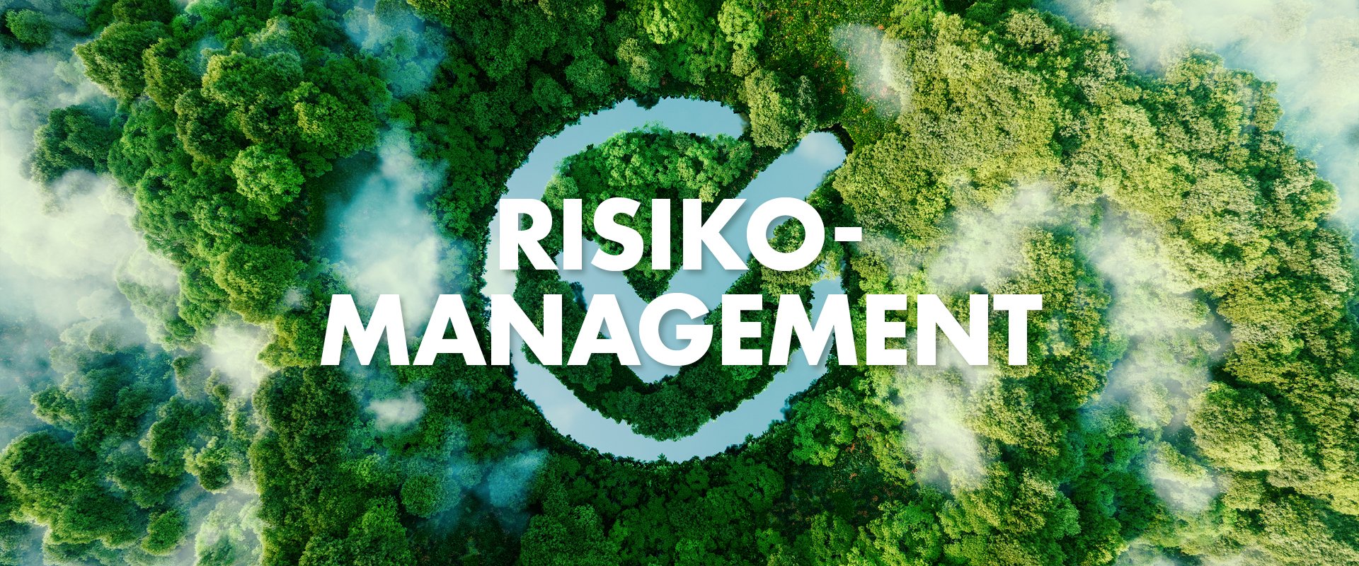 Grafik: Nachhaltigkeit (ZB-Risiko) mit Symbolen und grünem Design zu ökologischen Risiken