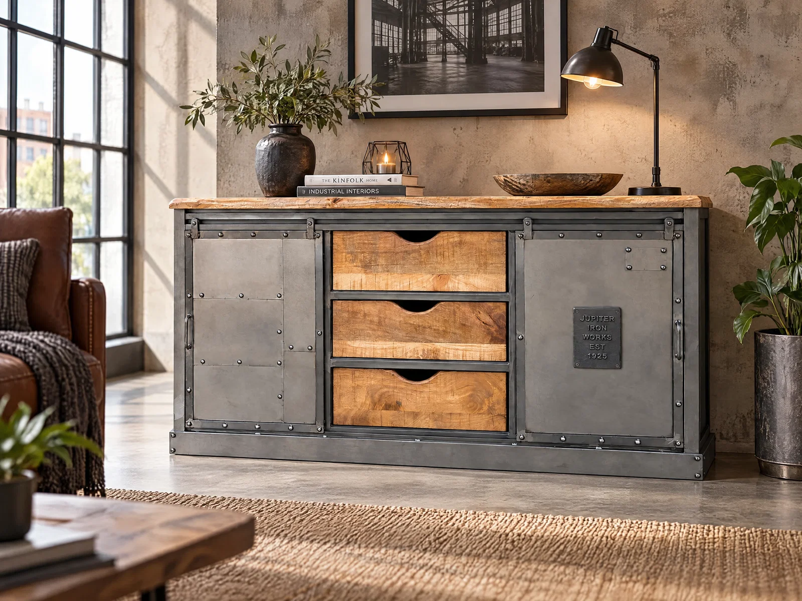 Sideboard Ripon Metall/Mango