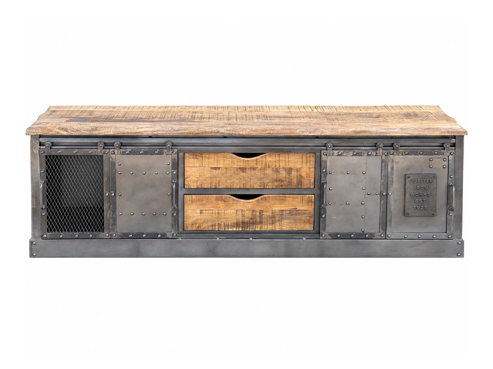 TV-Bank Ripon Metall/Mango
