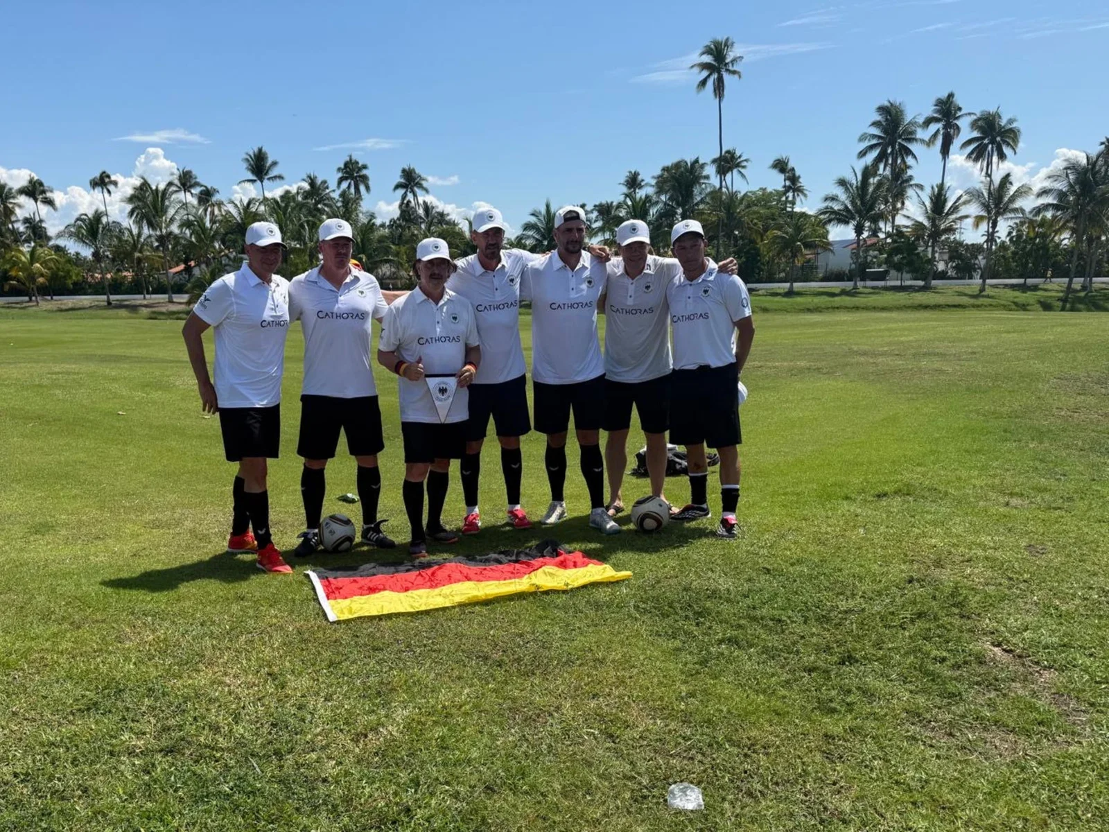 Team Germany bei der Footgolf-WM 2026 in Acapulco auf dem Golfplatz