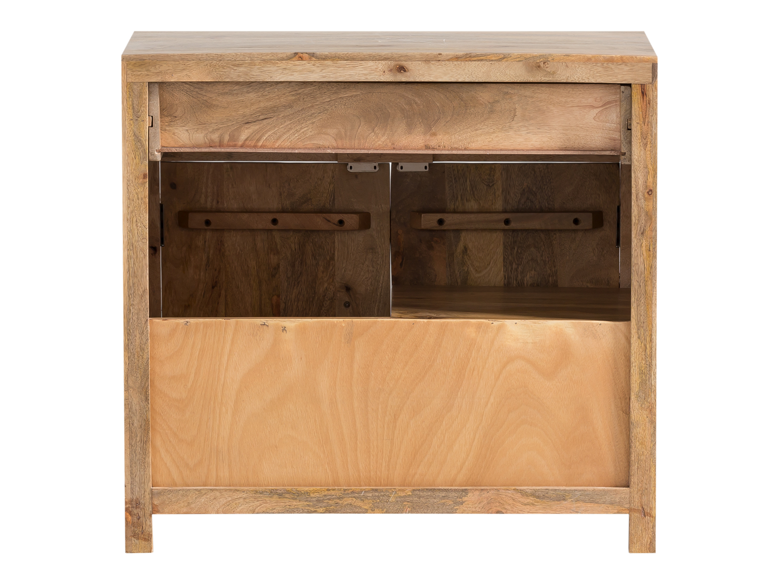 Waschtisch Delhi  Holz - Mango 80x75x50 Rückansicht