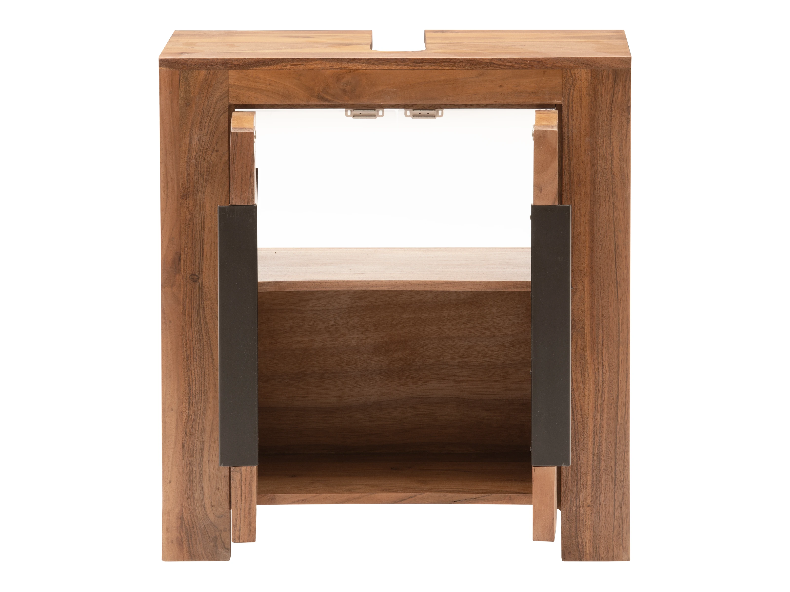 Badmöbelset Osbon Akazie 5teilig - Metallgriffe Schwarz