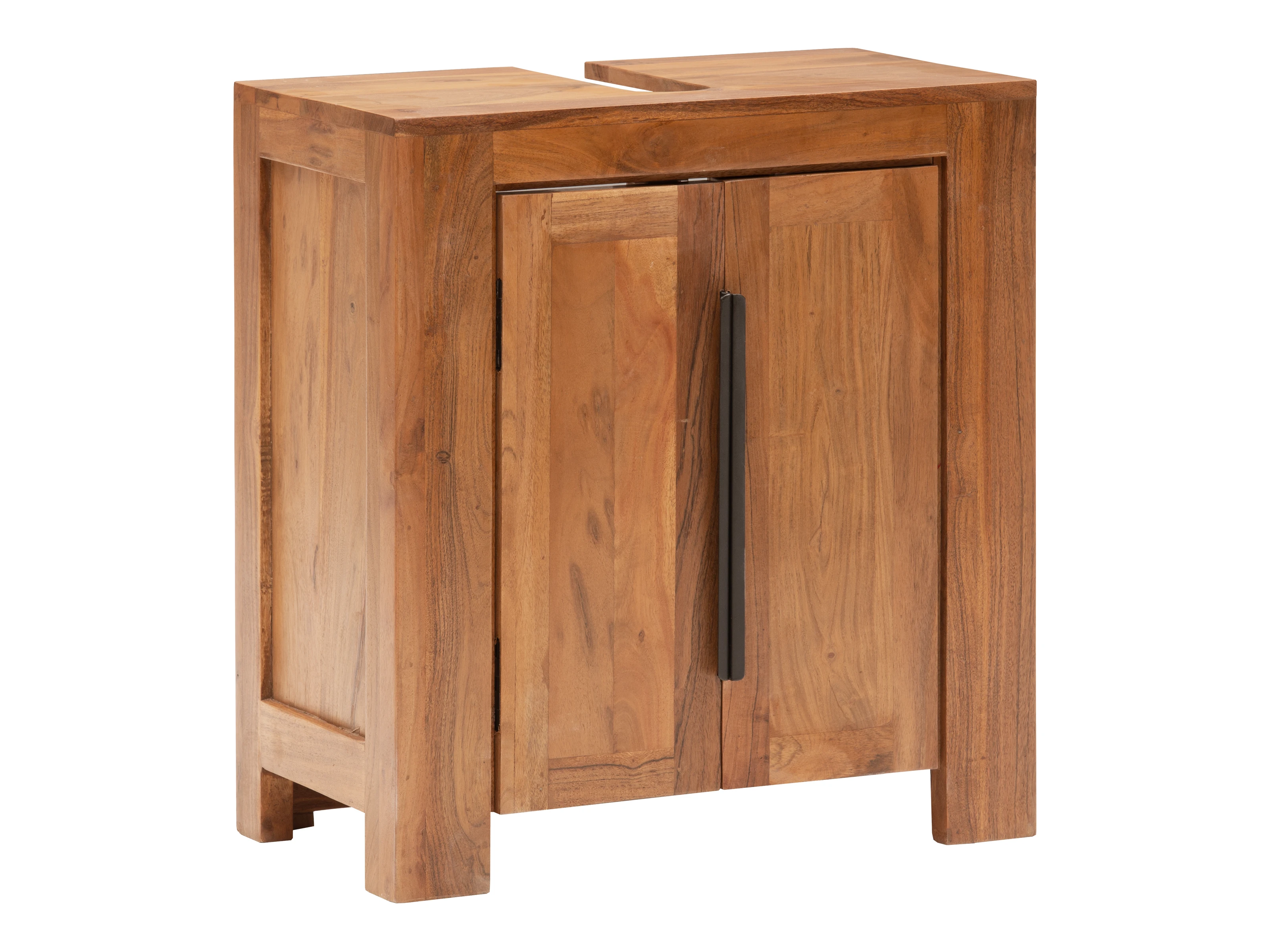 Badmöbelset Osbon Akazie 5teilig - Metallgriffe Schwarz