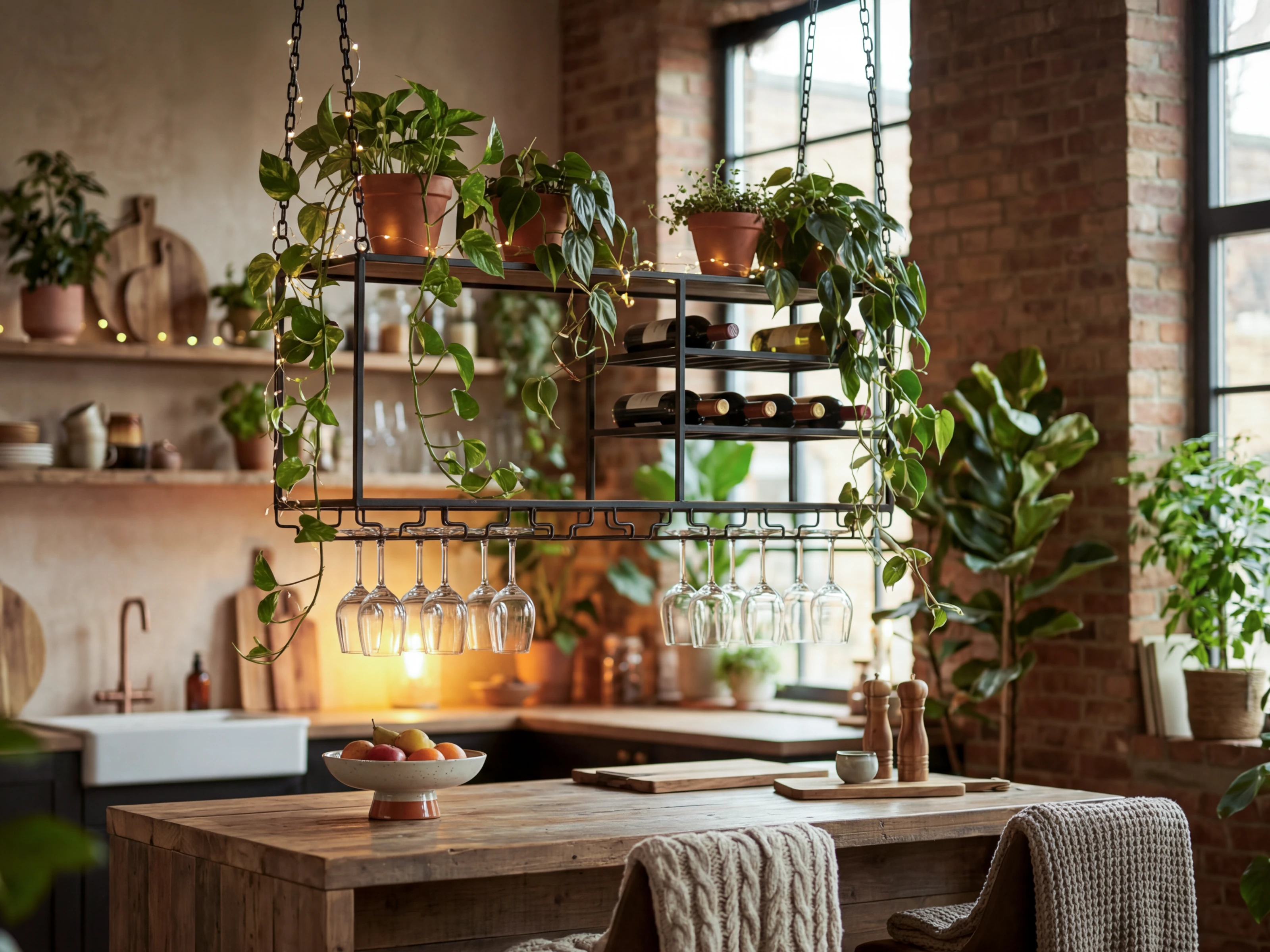 Hängeregal Aro mit Flaschenregal