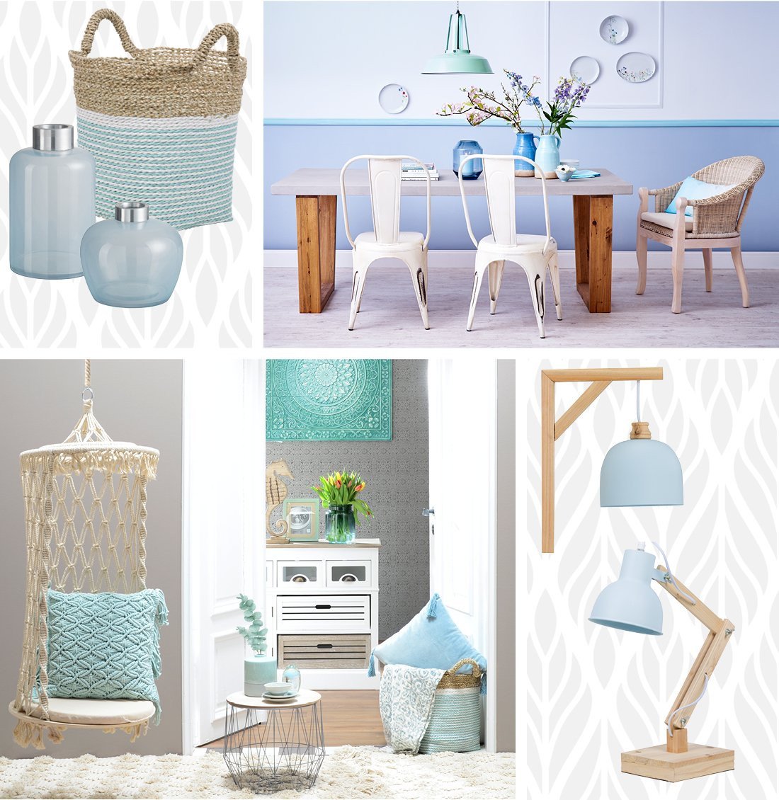 Gemütliches pastellfarbenes Wohnzimmer mit hellem Sofa, Zierkissen, Holz-Couchtisch und Pflanzen im skandinavisch-minimalen Ambiente.