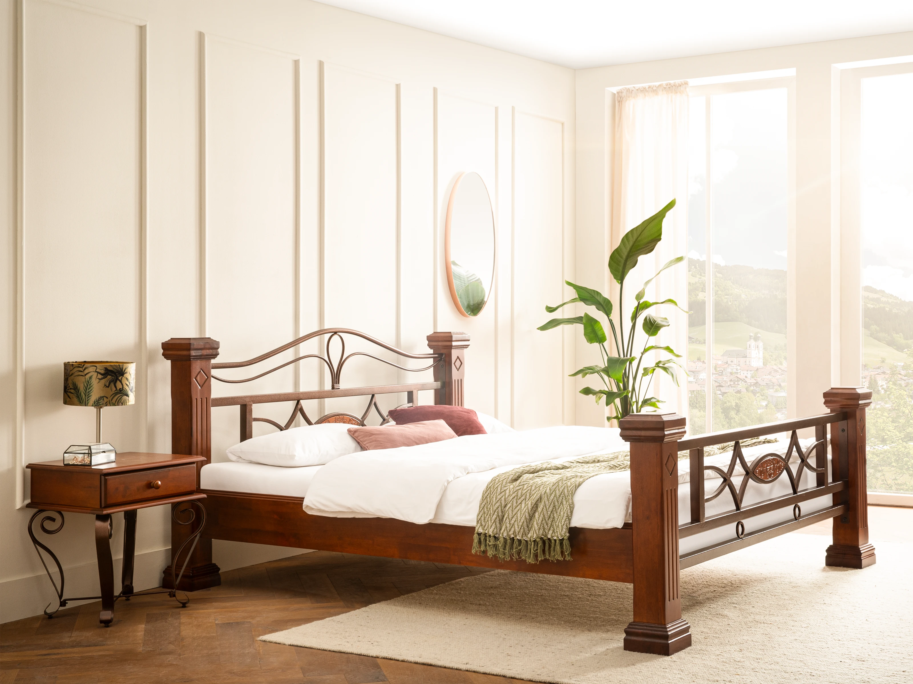 Nachttisch Byzanz braun Bett Byzanz 200x200 braun