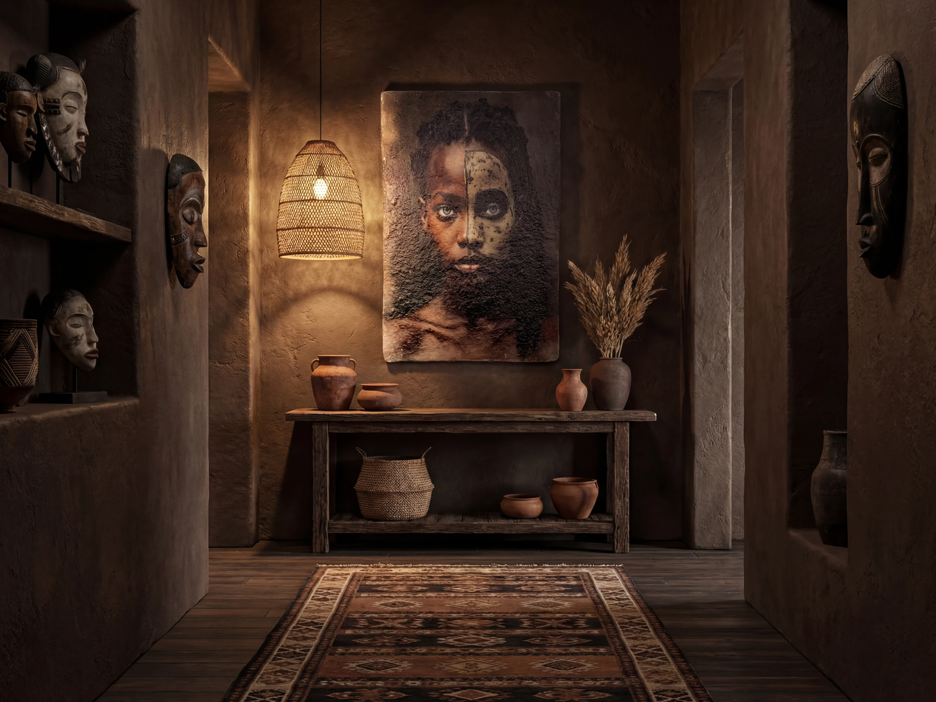 Wandbild Papiermache 60x90 - Duality