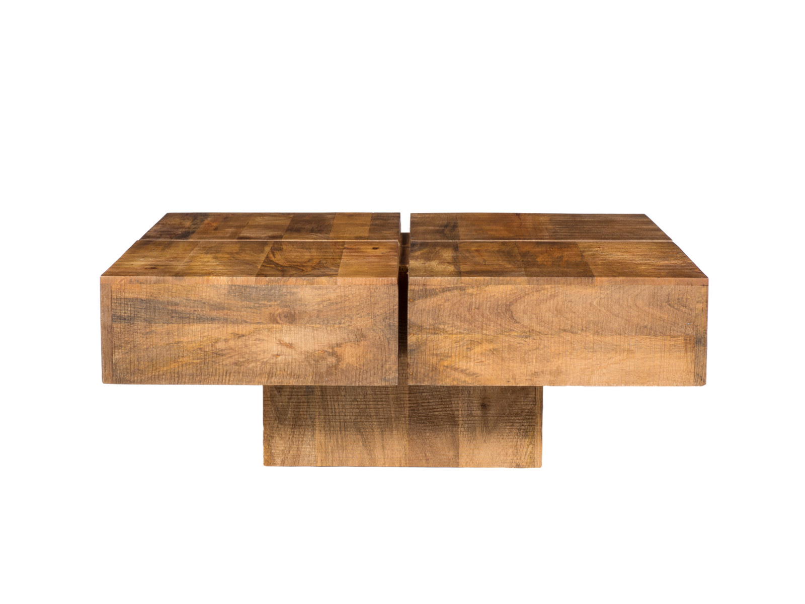 Couchtisch Amberley Mango 80x80 cm Holz - Mango 80x30x80