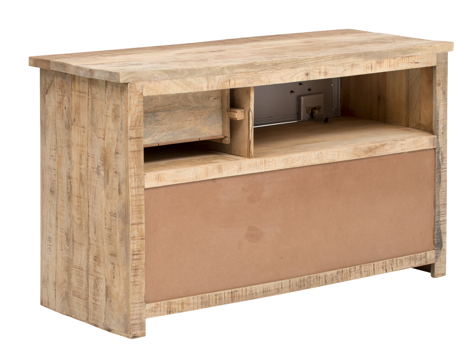 Waschtisch Pune Holz - Mango 124x75x50 Rückansicht