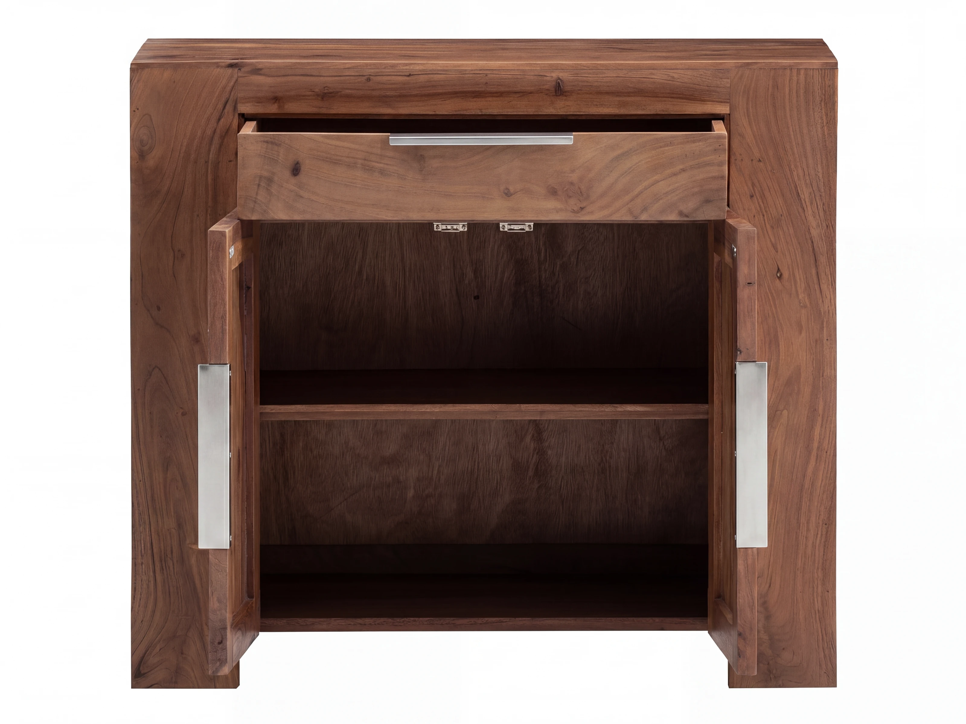 Kommode Osbon Akazie - Metallgriffe Silber