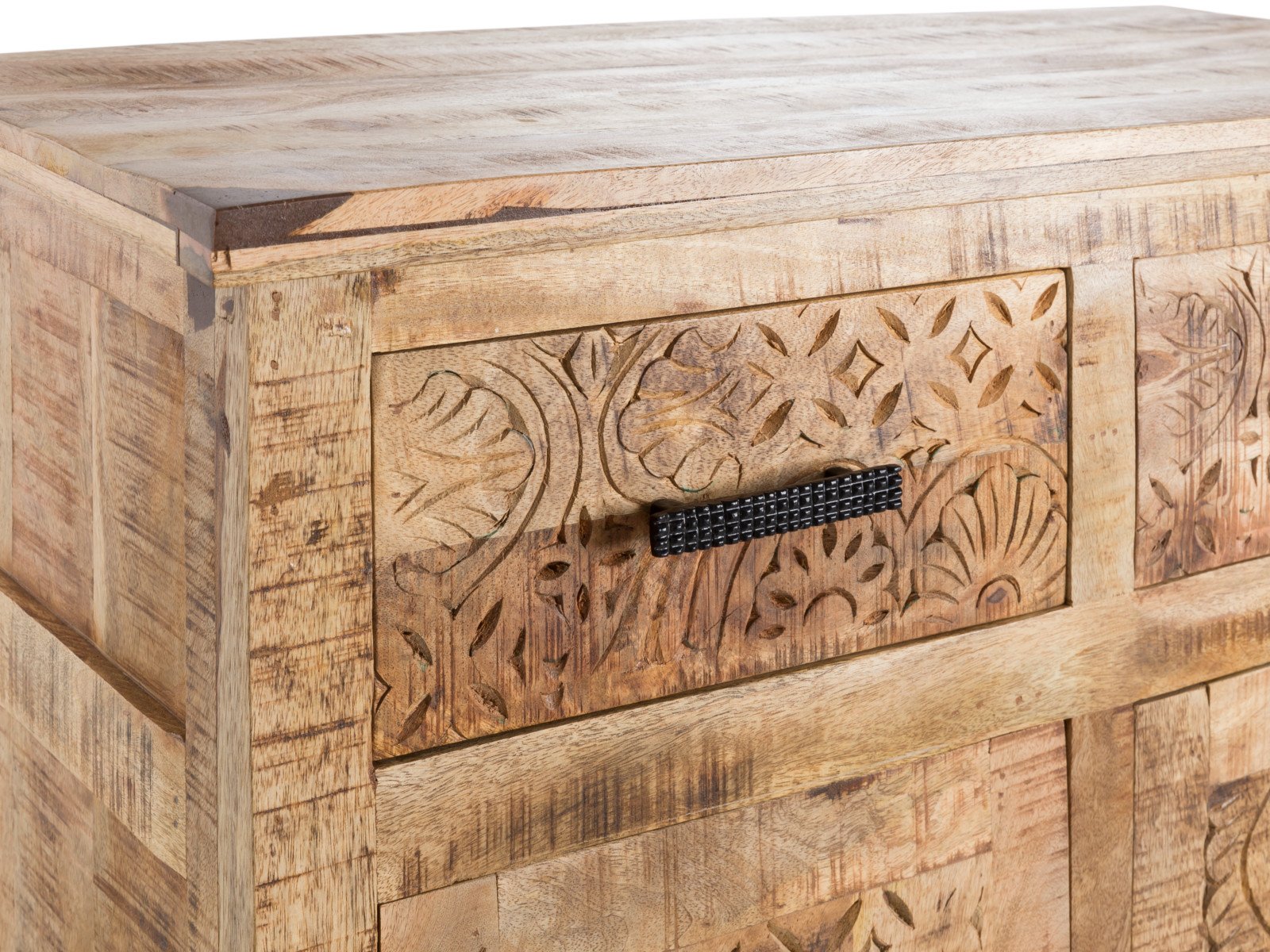 Kommode Mumbai Holz - Mango 90x80x42 Detailbild