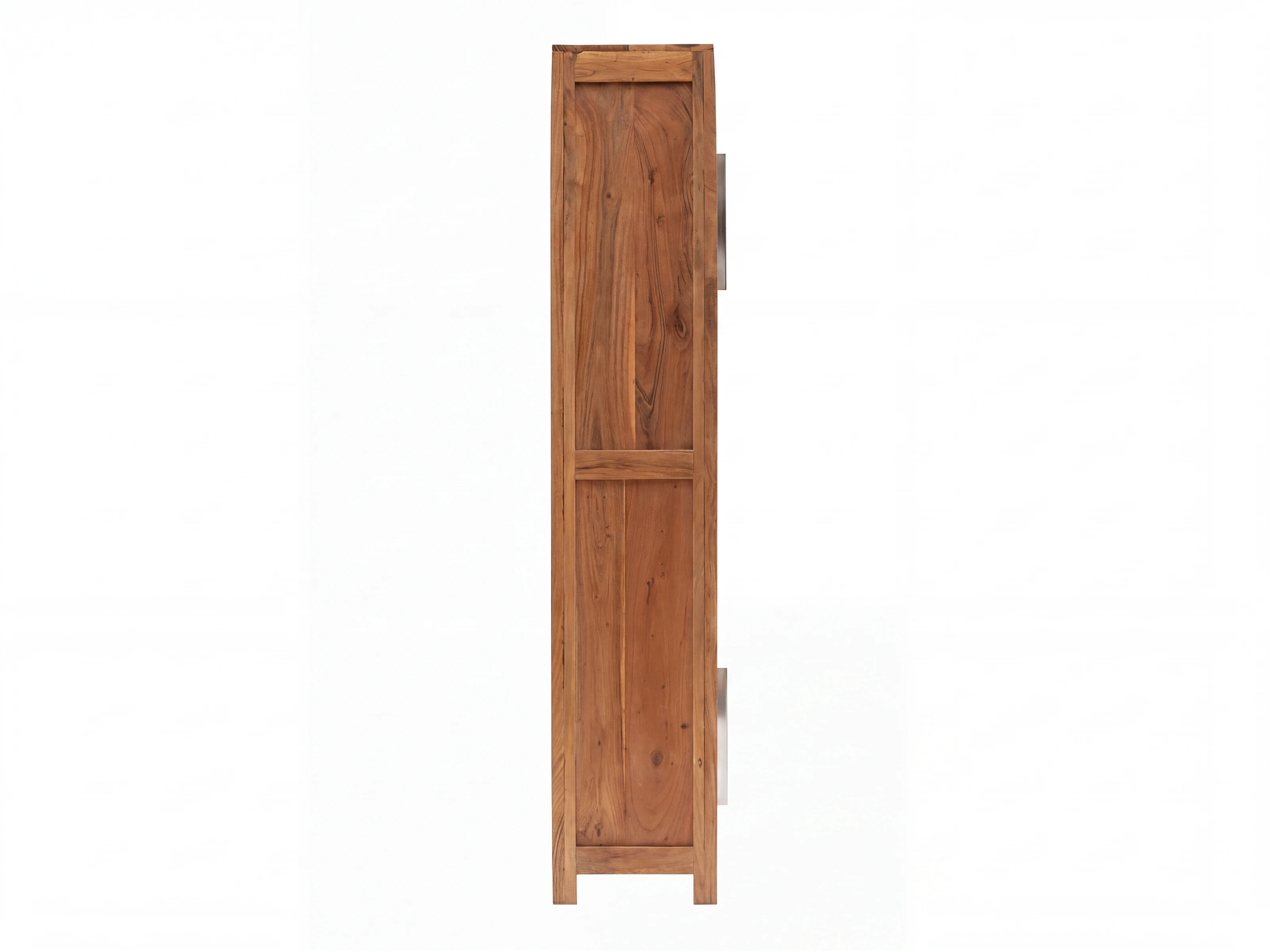 Hochschrank Osbon Akazie - Metallgriffe Silber