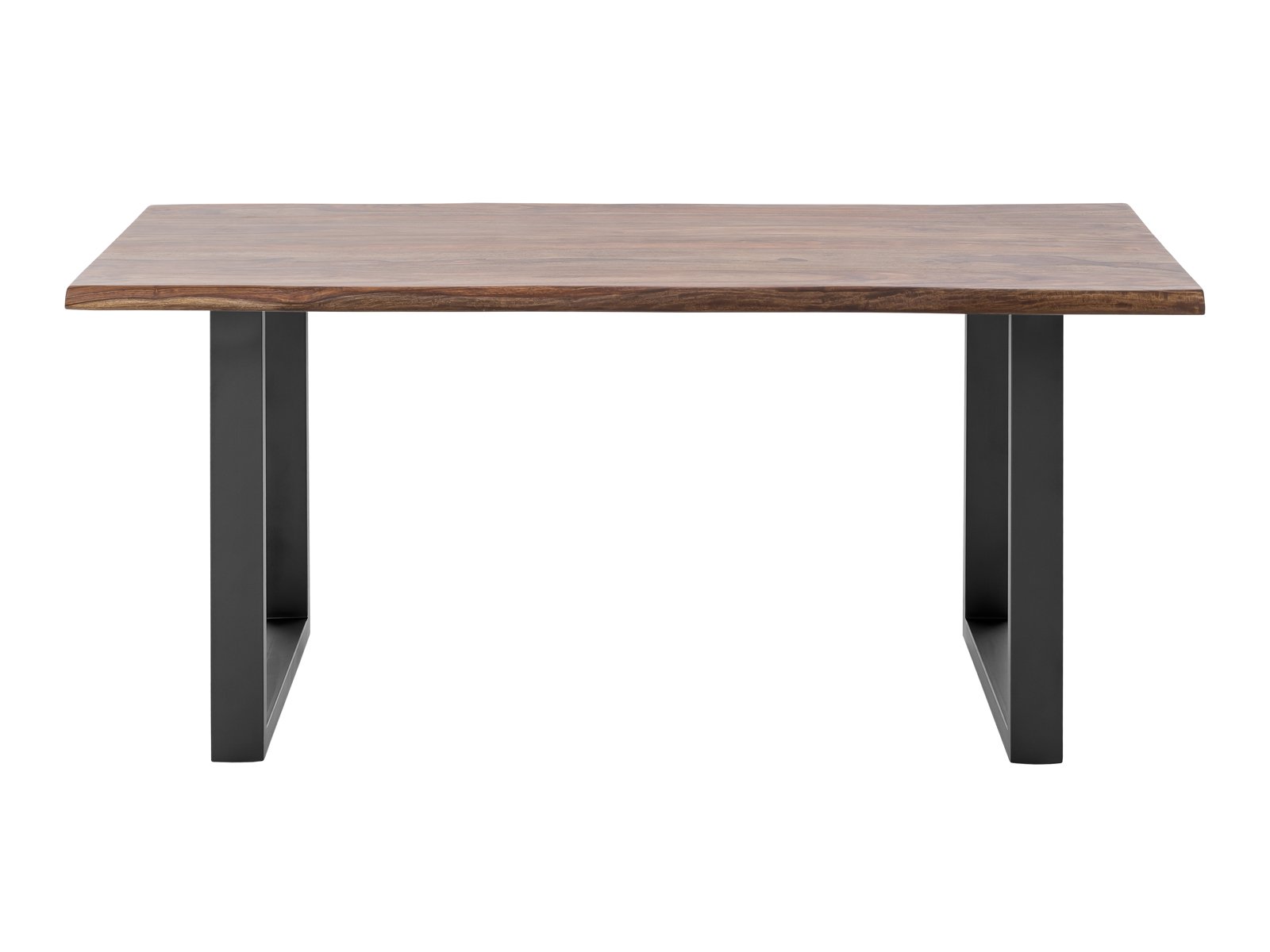 Esstisch Bullwer Palisander schwarz 200x100 cm Holz - Palisander 200x75x100 Frontansicht