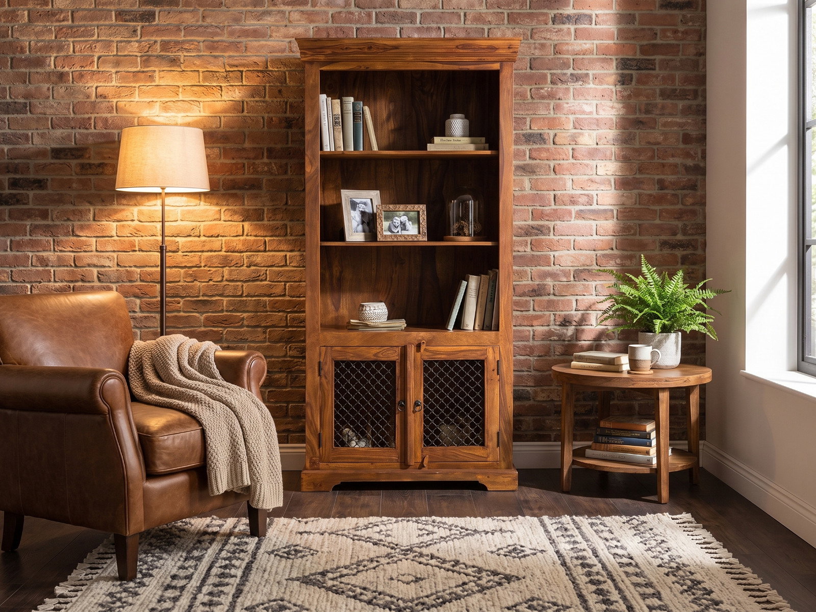 Bücherschrank Merlow Akazie