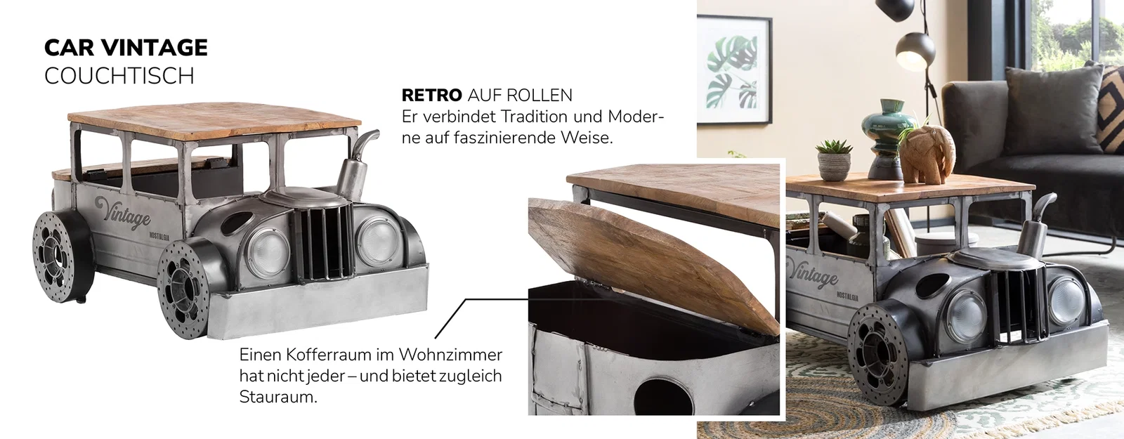 Auto-Collage mit klassischen und modernen Fahrzeugen als helles Desktop-Motiv in kräftigen Farben