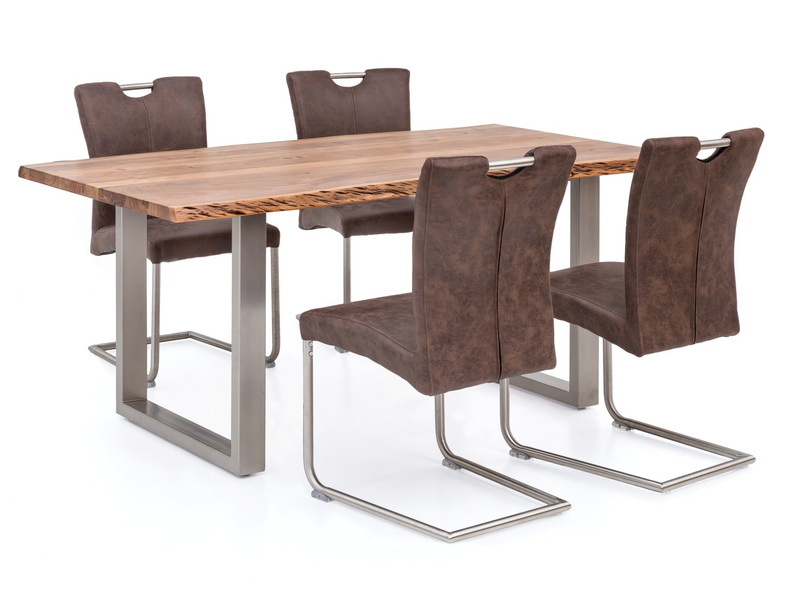 Esstisch Bullwer Palisander silberfarben 200x100 cm