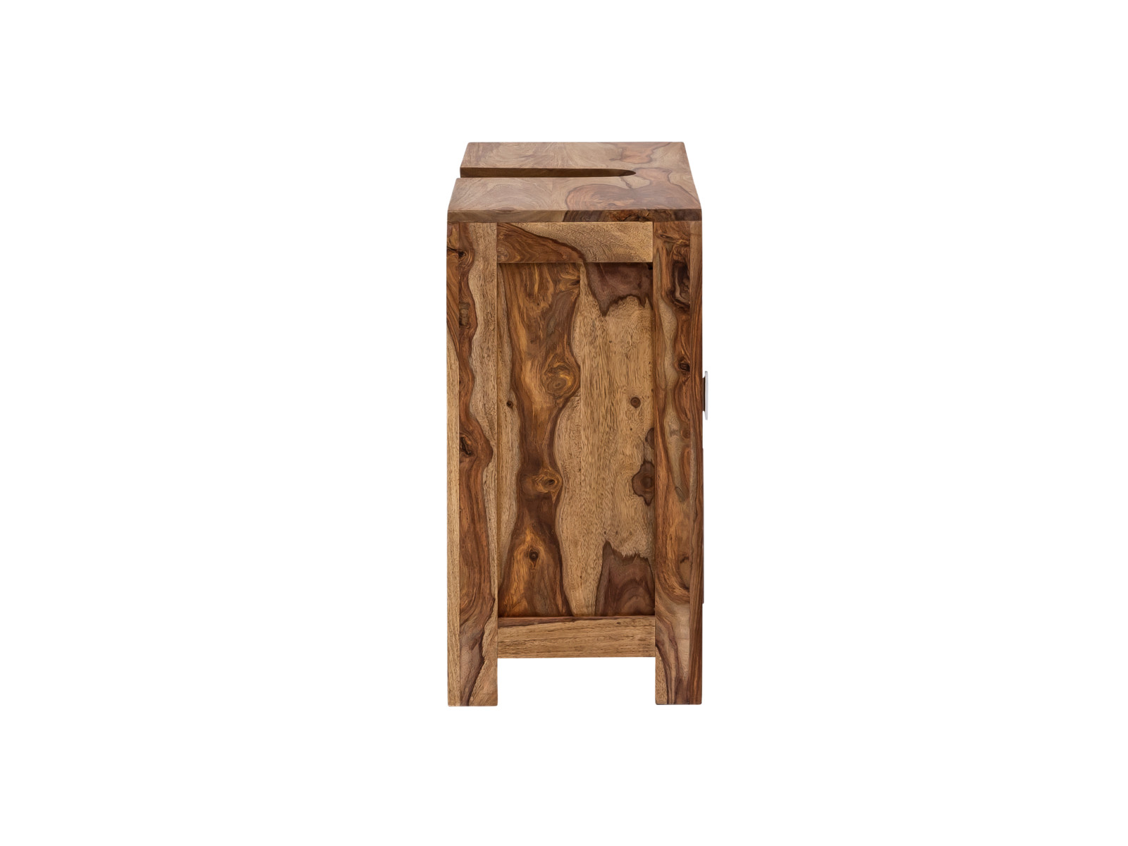 Waschbeckenunterschrank Lagos Holz - Palisander 70x63x30 Seitenansicht