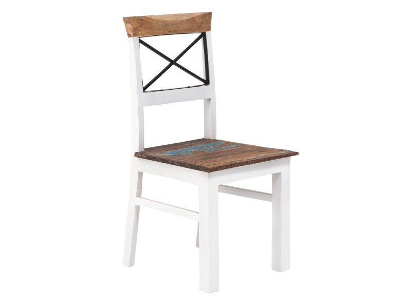 Esszimmerstuhl 'Perth' aus Holz in heller Studibude, minimalistischer skandinavischer Stil, natürlicher Holzton