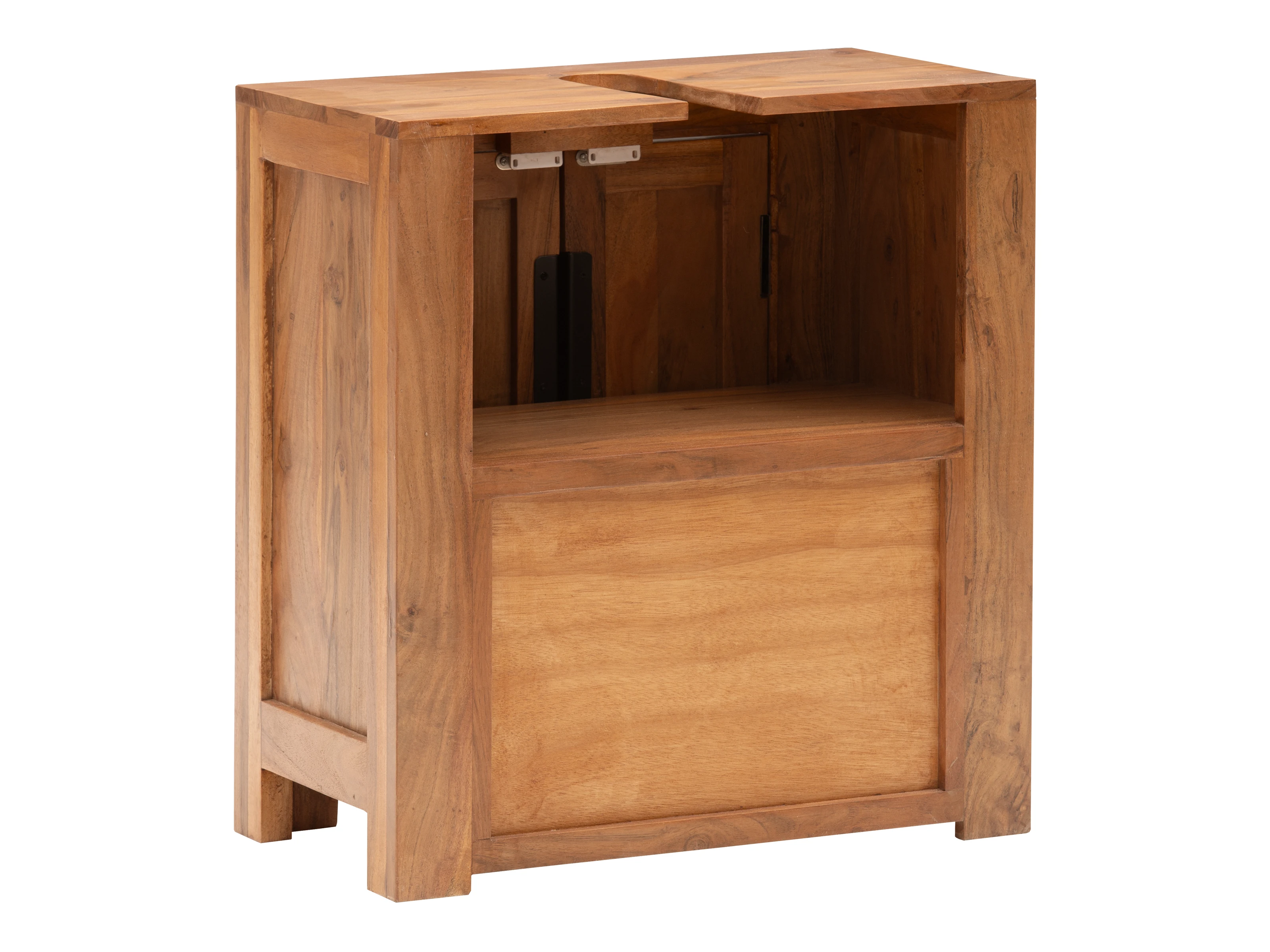 Waschbeckenunterschrank Osbon - Metallgriffe Silber