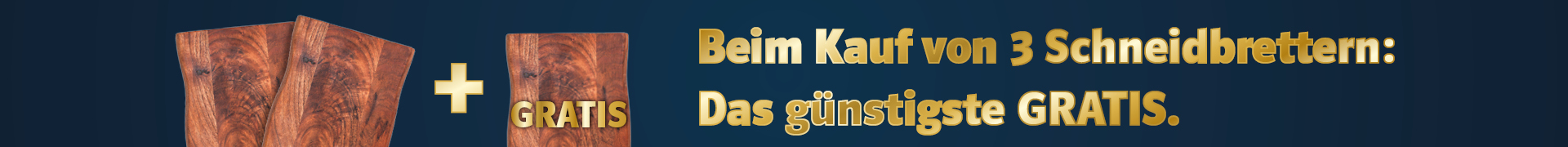 Werbebanner mit rustikalen Holzbrettern und Aktionsschrift '3 für 2' – Angebot für Bauholz, Möbel und DIY